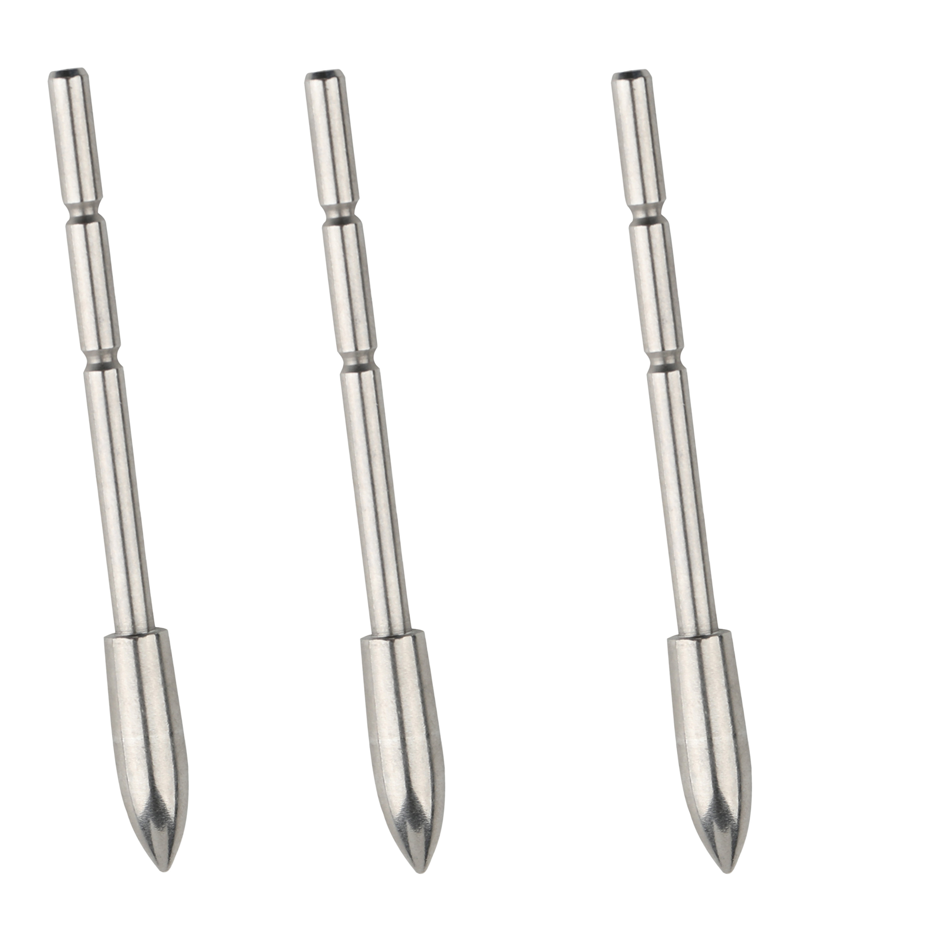 Stainless Steel Arrow Insert Field Points Precision Weighted Tips