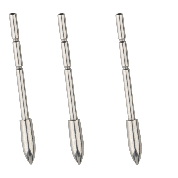 Stainless Steel Arrow Insert Field Points Precision Weighted Tips