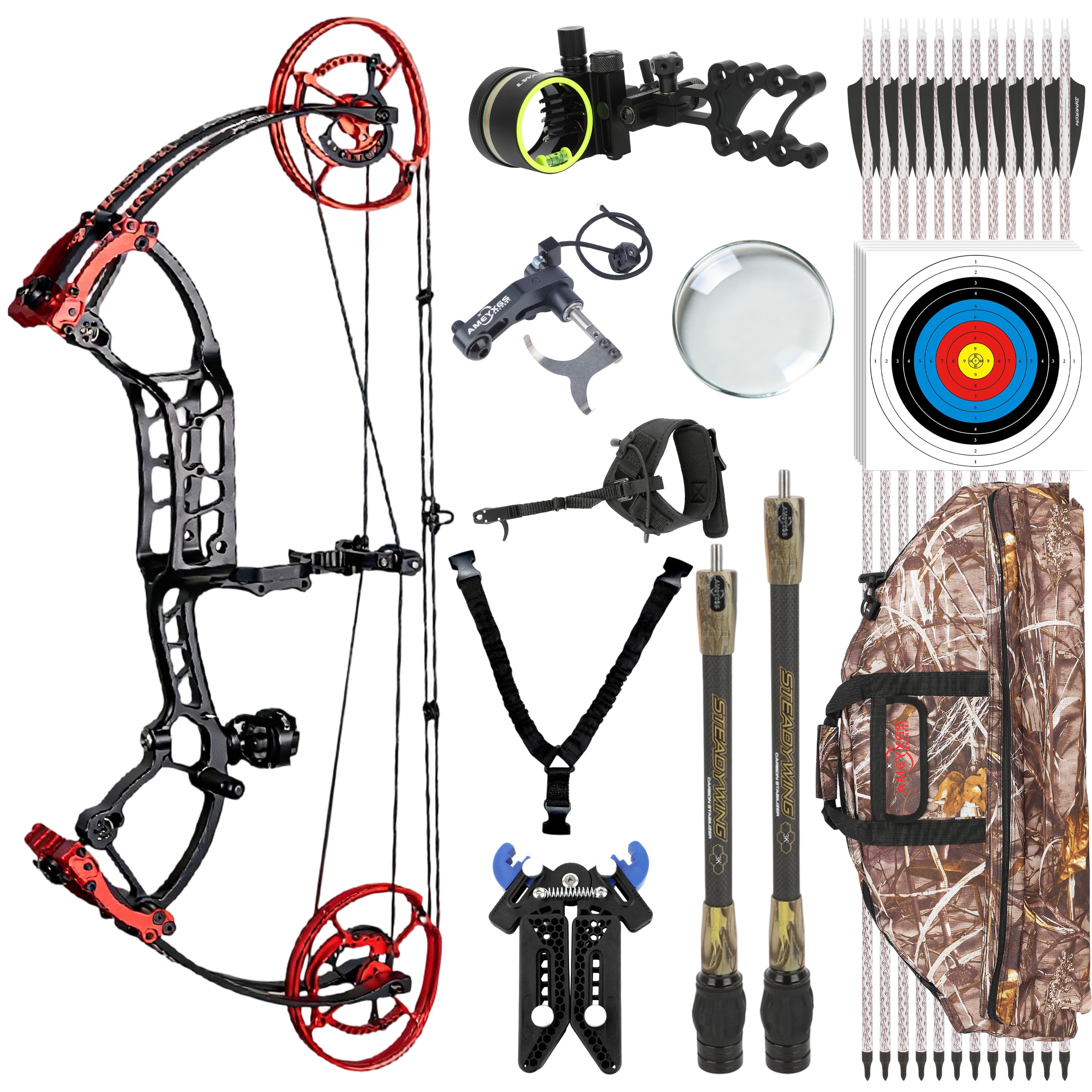 TUOLU Dual-Use Compound Bow Arrows 40-70lbs Archery Shooting