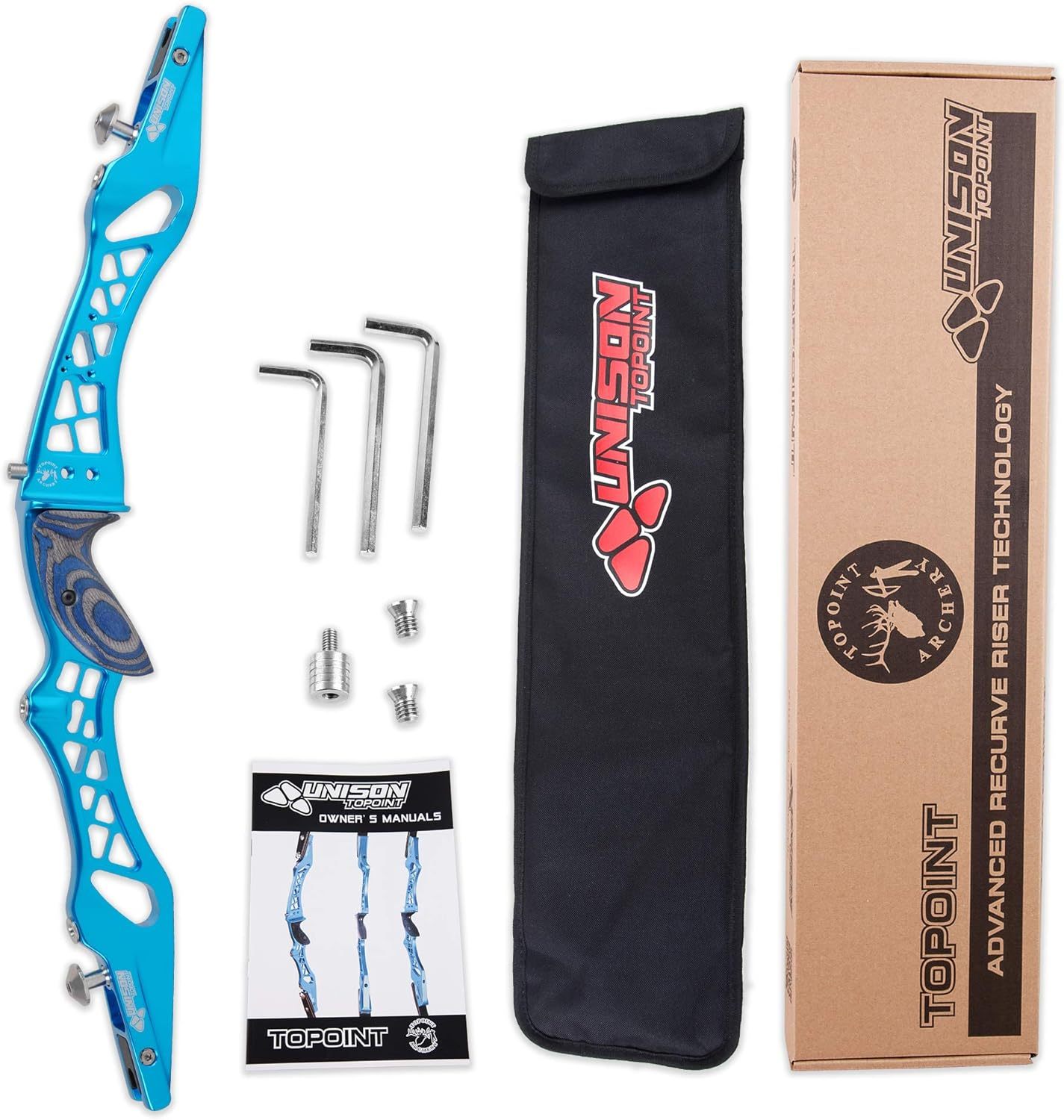 Topoint UNISON ILF Recurve Bow Riser CNC 21" 23" 25" RH LH – WOLFMAN ...