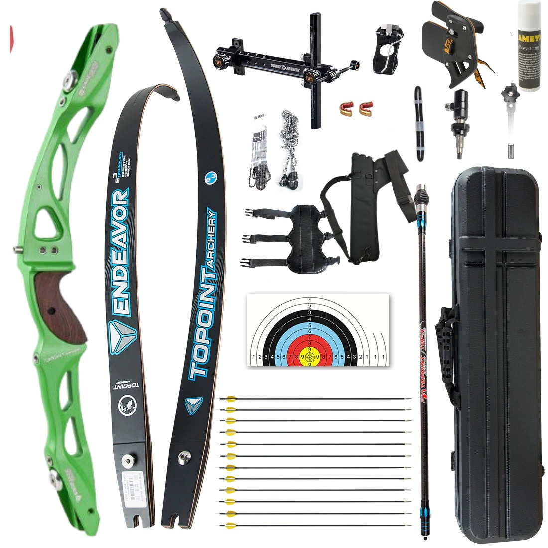 Topoint Endeavour R10 ILF Recurve Bow Set LH RH Competition Athletic