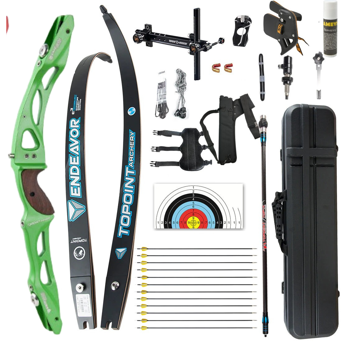 Topoint Endeavour R10 ILF Recurve Bow Set LH RH Competition Athletic