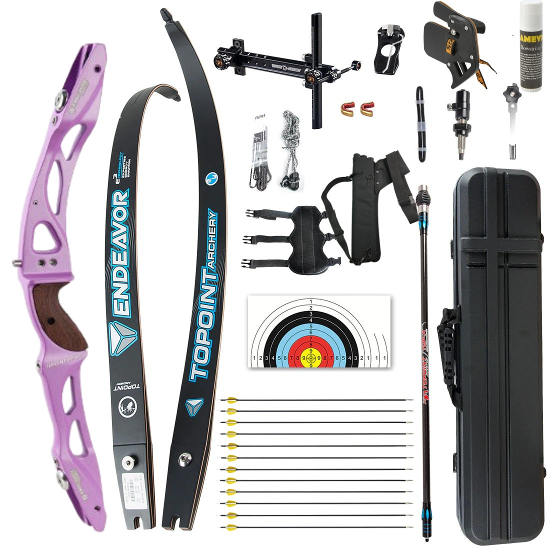 Topoint Endeavour R10 ILF Recurve Bow Set LH RH Competition Athletic