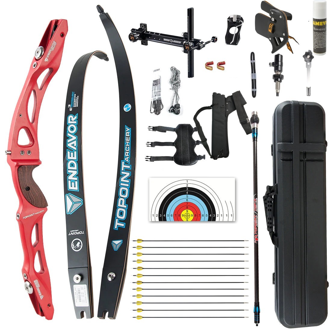 Topoint Endeavour R10 ILF Recurve Bow Set LH RH Competition Athletic