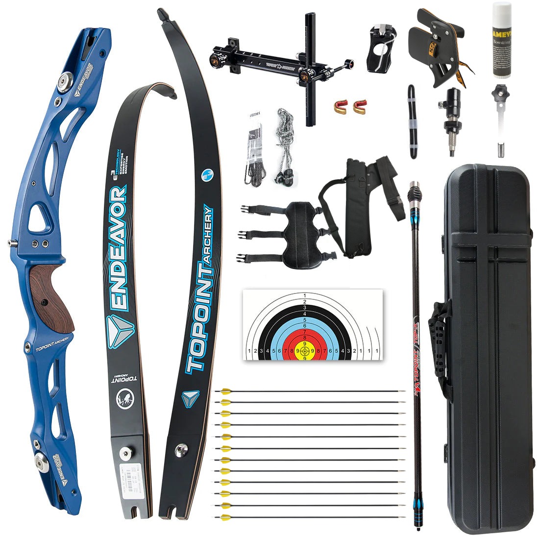 Topoint Endeavour R10 ILF Recurve Bow Set LH RH Competition Athletic