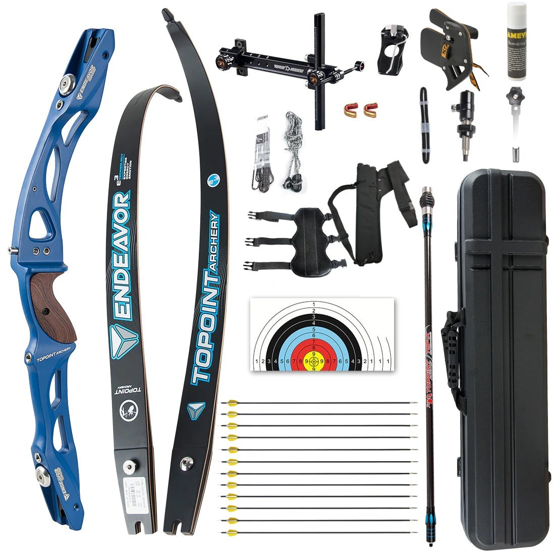 Topoint Endeavour R10 ILF Recurve Bow Set LH RH Competition Athletic