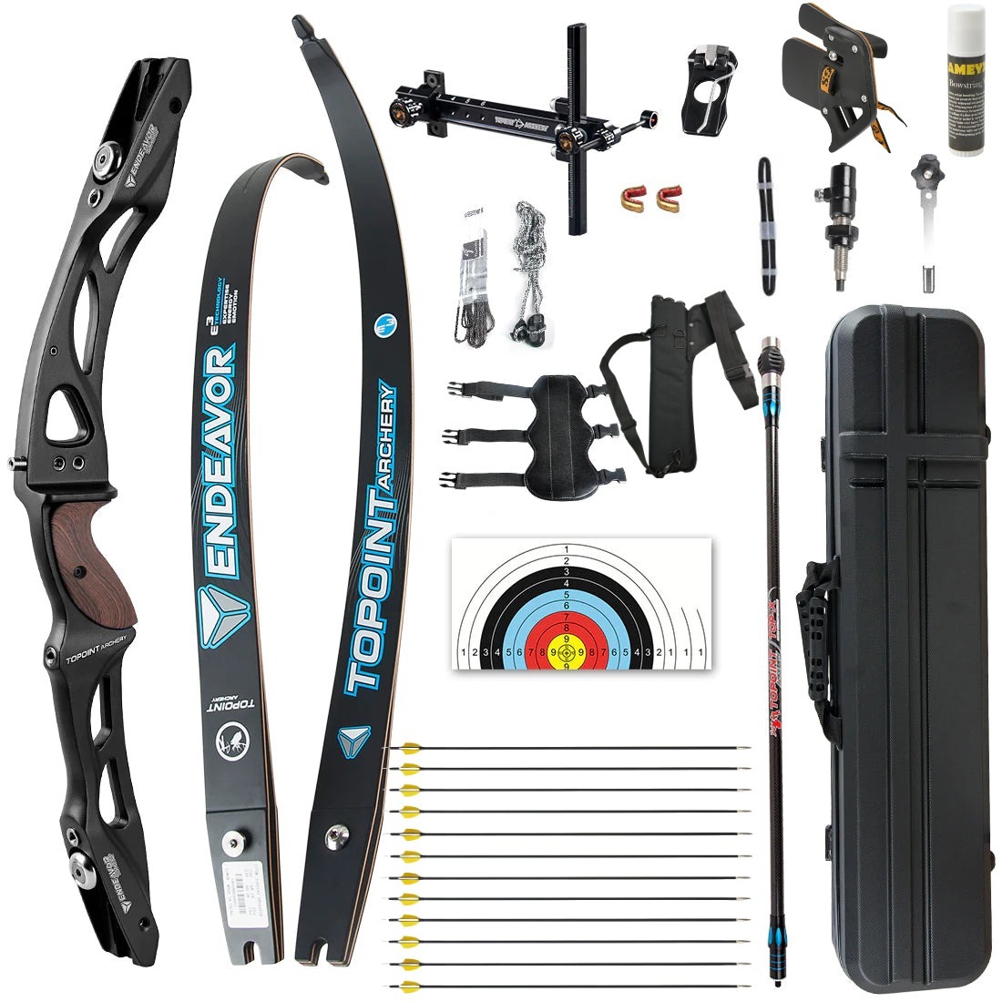 Topoint Endeavour R10 ILF Recurve Bow Set LH RH Competition Athletic