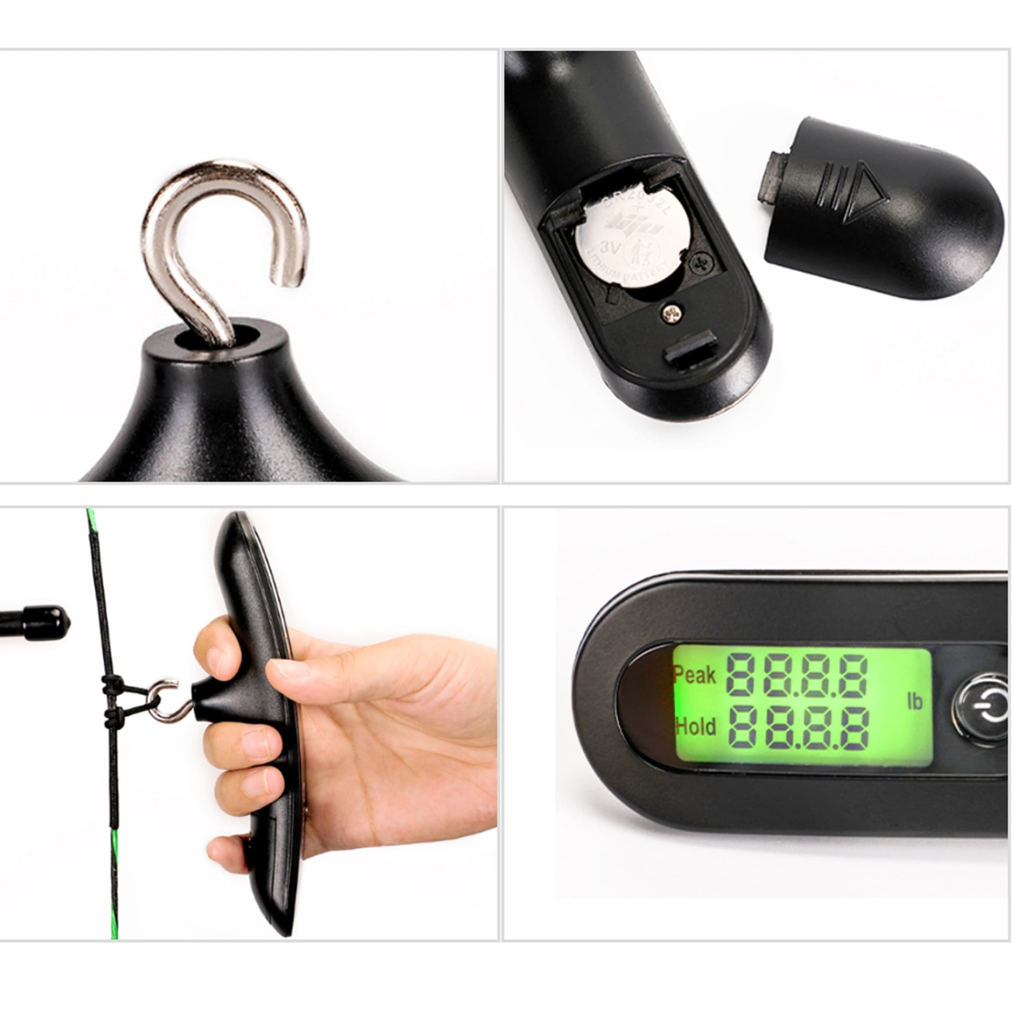 US Archery Bow Scale Luggage Draw Weight 0-110lbs Measure Tool 