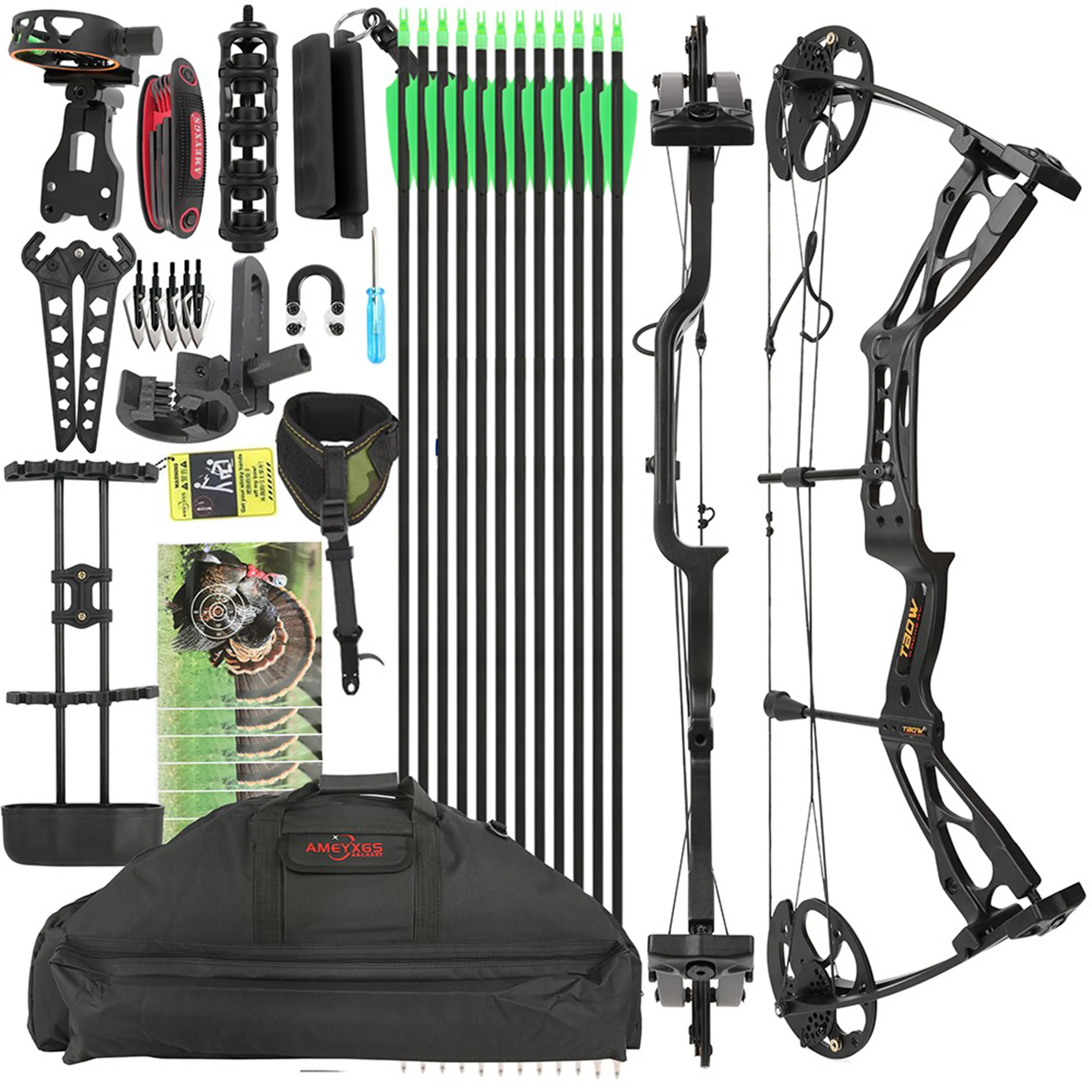 US M133 Compound Bow 0-70lbs Hunting Archery  Shooting