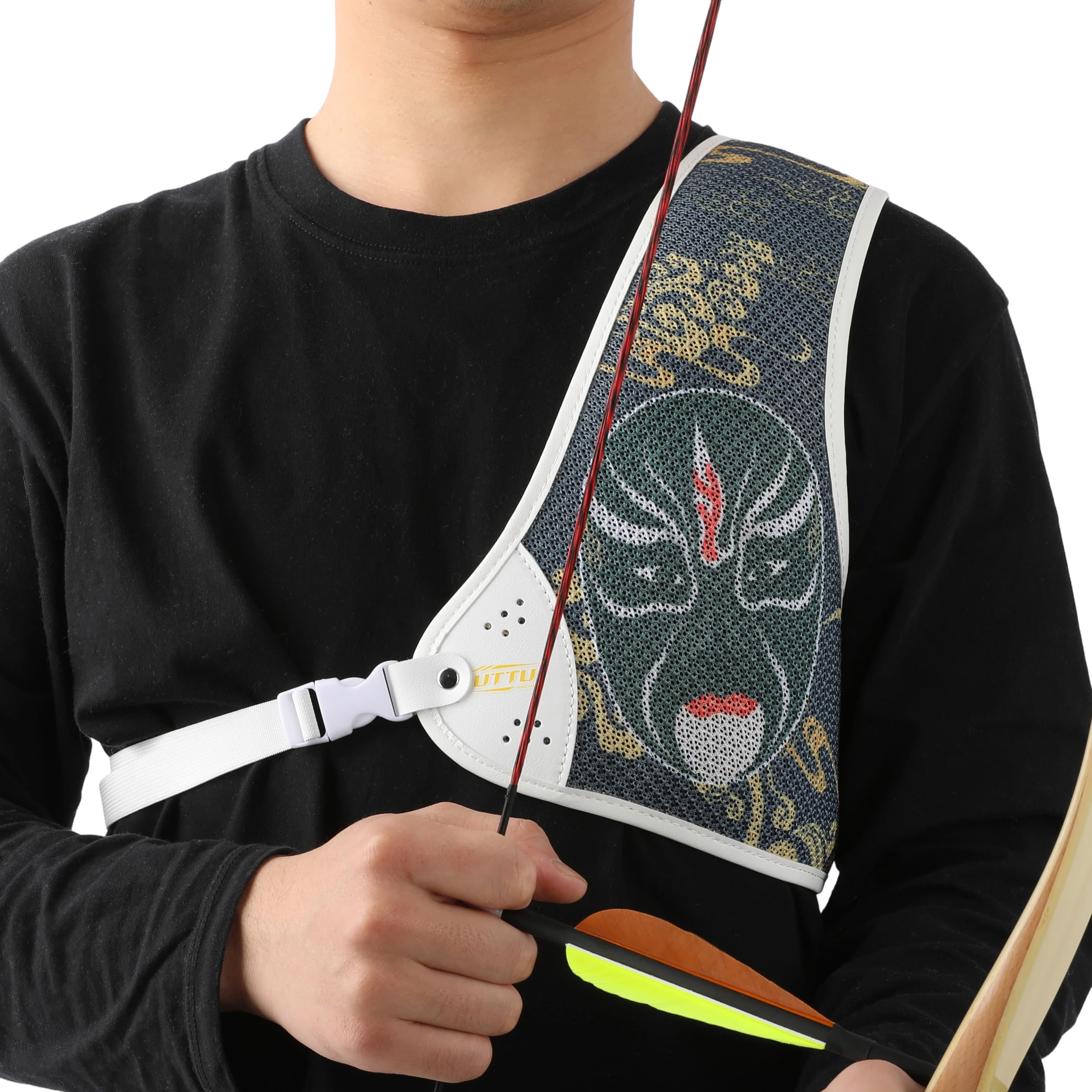 UTTU A6 Archery Chest Guard Cowhide Protector Gear Target Shooting