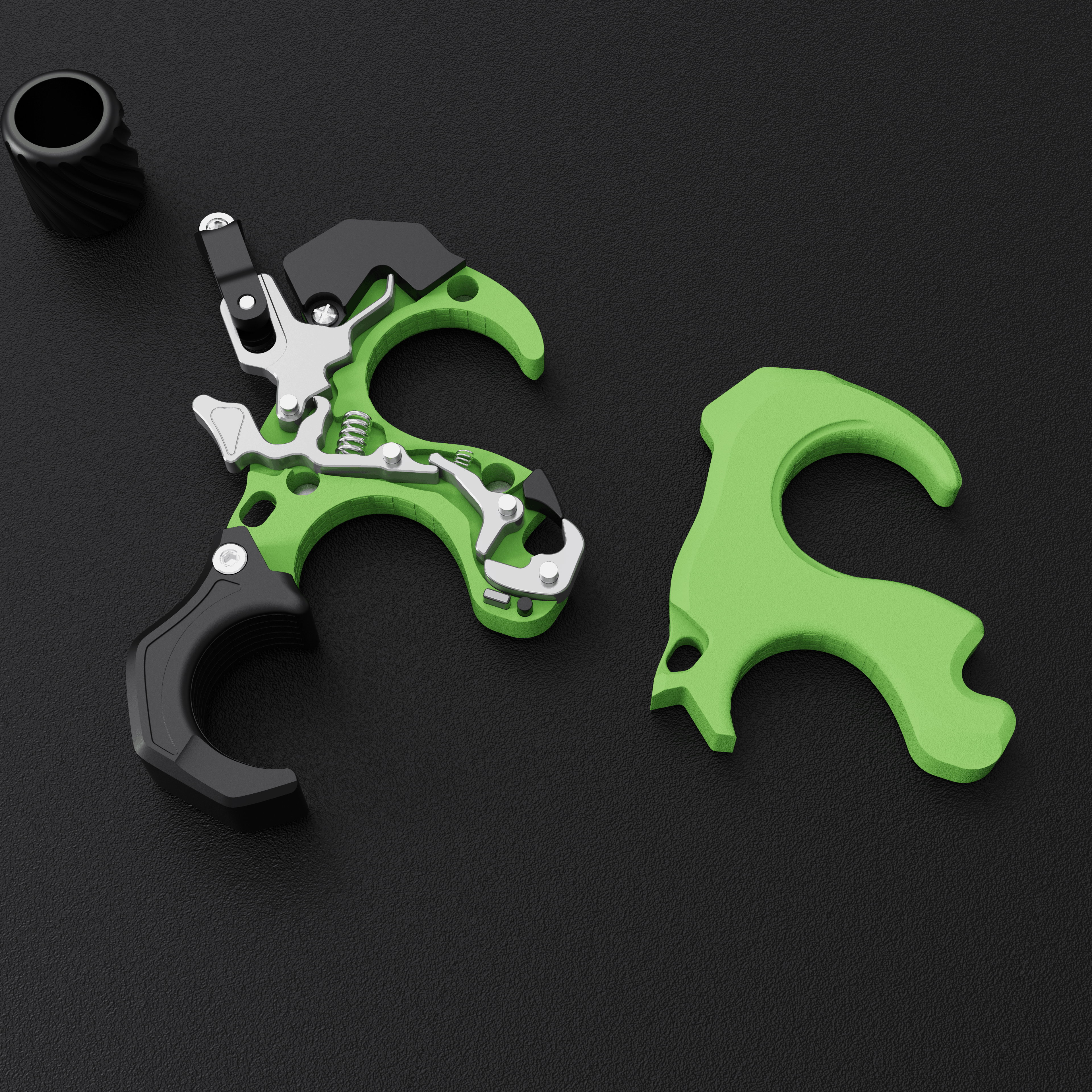 UV Button Compound Bow Release Aid 3 4 Finger Shooting Archery