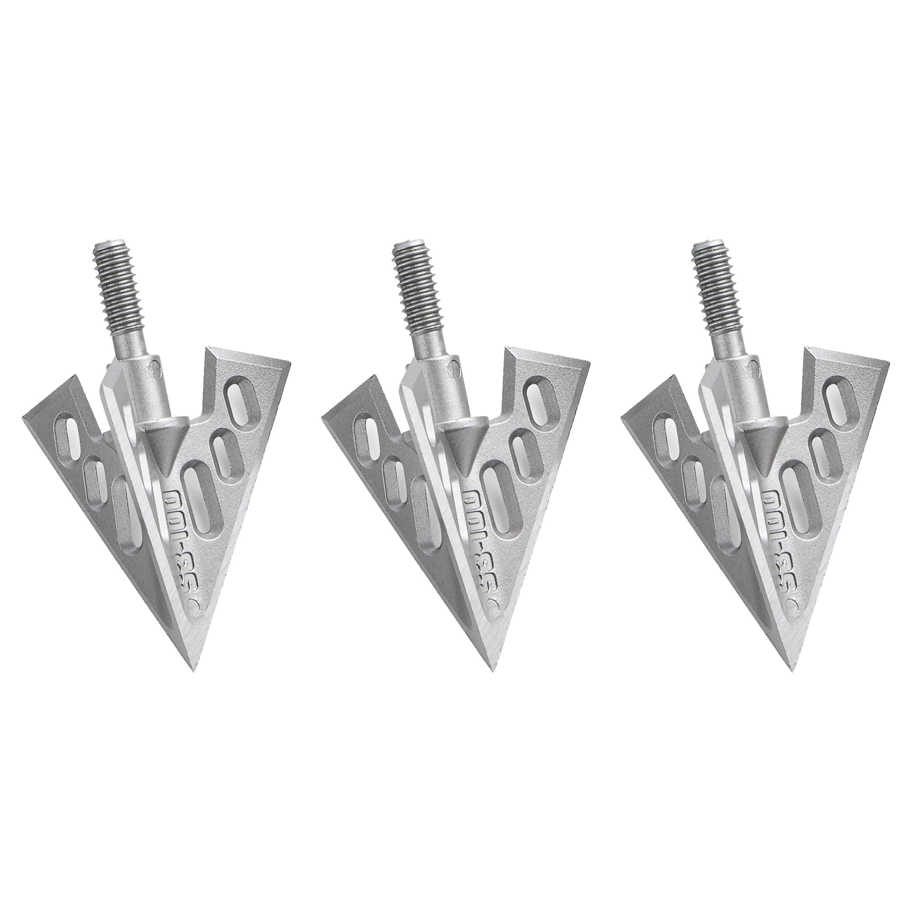 Universal Threaded Aluminum Arrowheads 6pcs - 40mm, 26mm Diamete