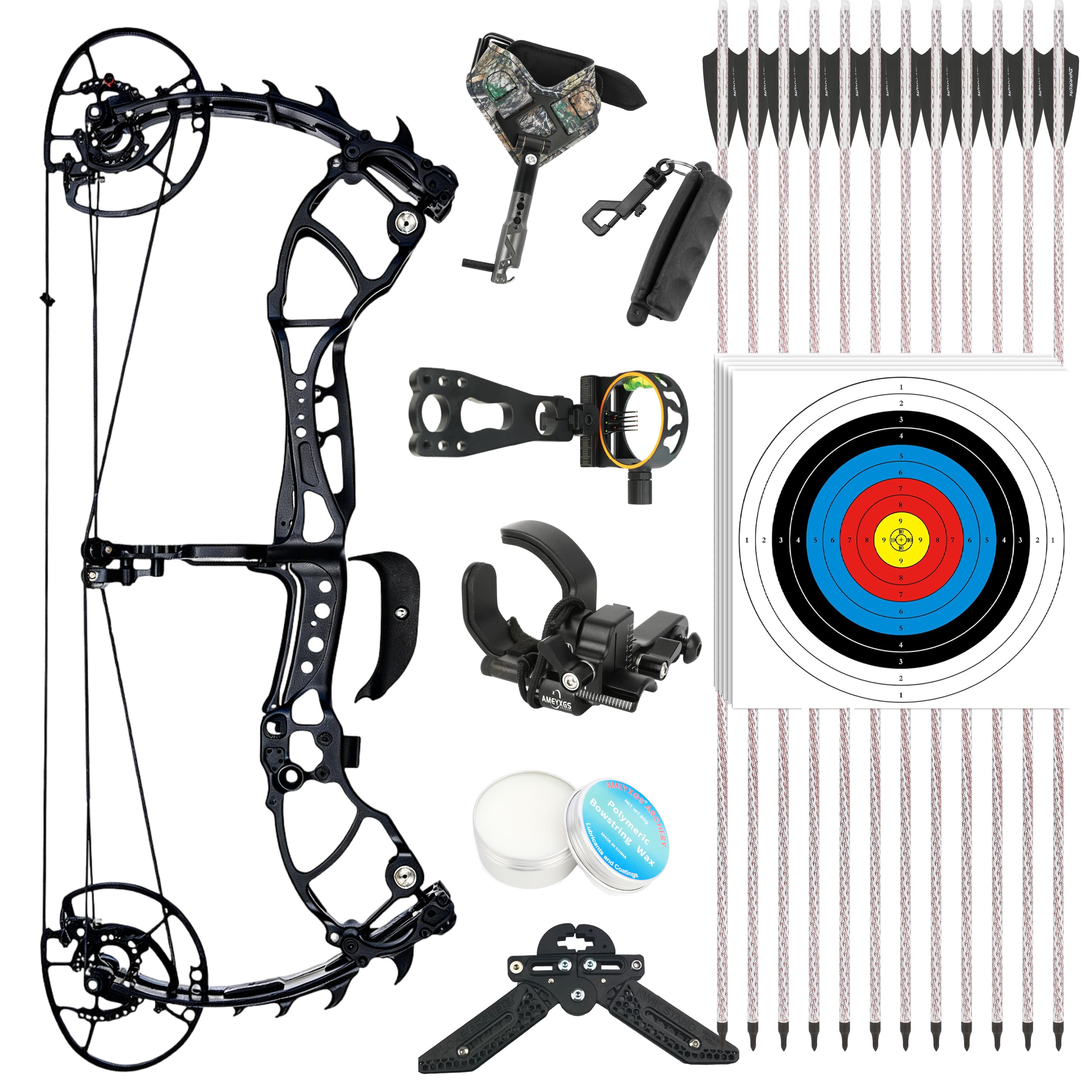 WOLF LEADER Compound Bow 45-70lbs Archery Hunting Shooting