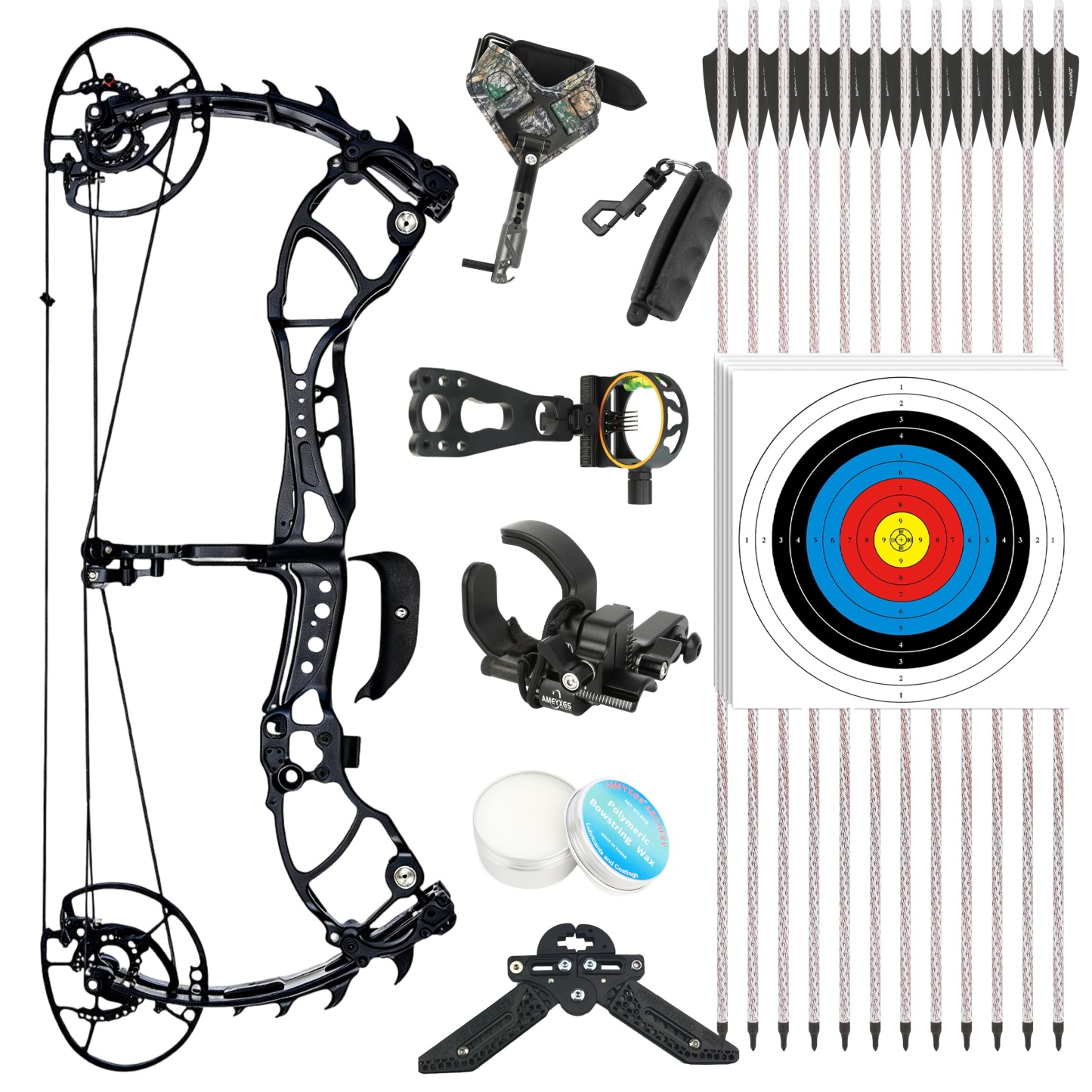 WOLF LEADER Compound Bow 45-70lbs Archery Hunting Shooting