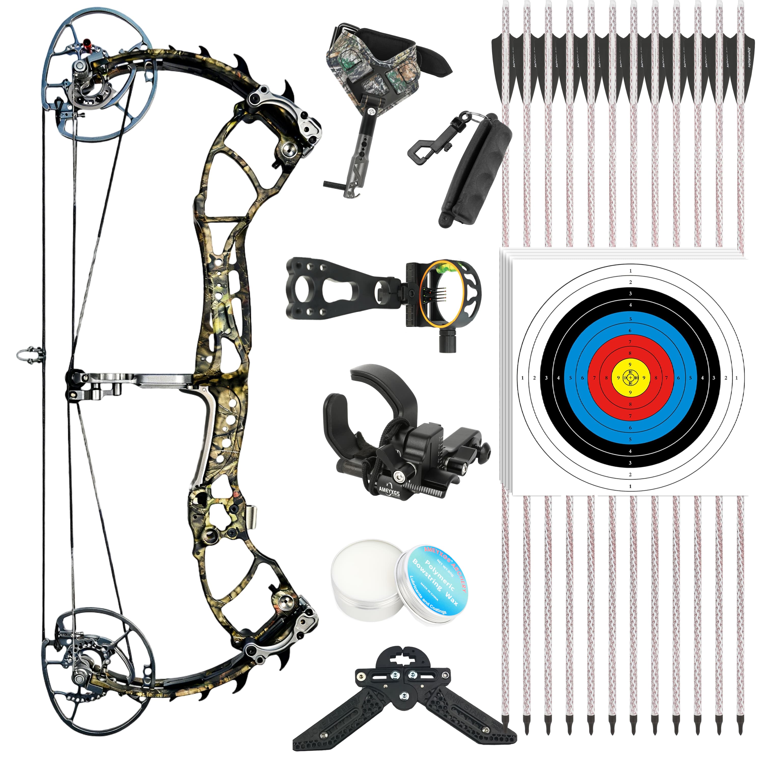 WOLF LEADER Compound Bow 45-70lbs Archery Hunting Shooting