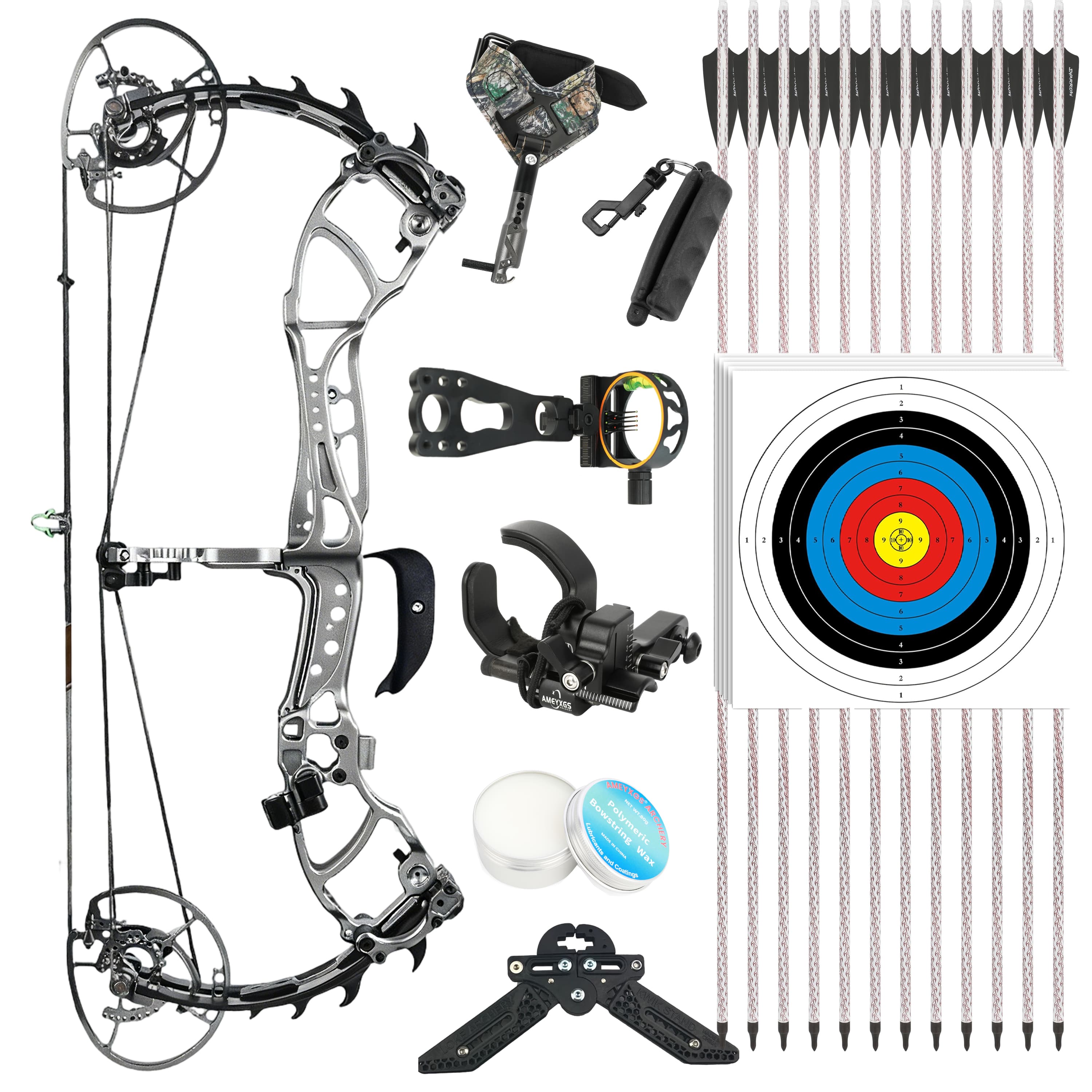 WOLF LEADER Compound Bow 45-70lbs Archery Hunting Shooting