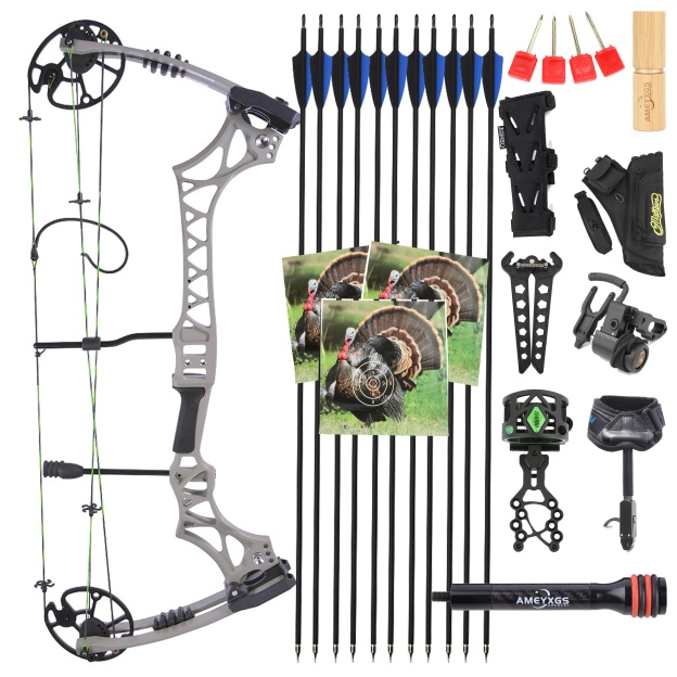 JUNXING M129 Compound Bow Arrows Kit 30-70lbs Hunting Target 