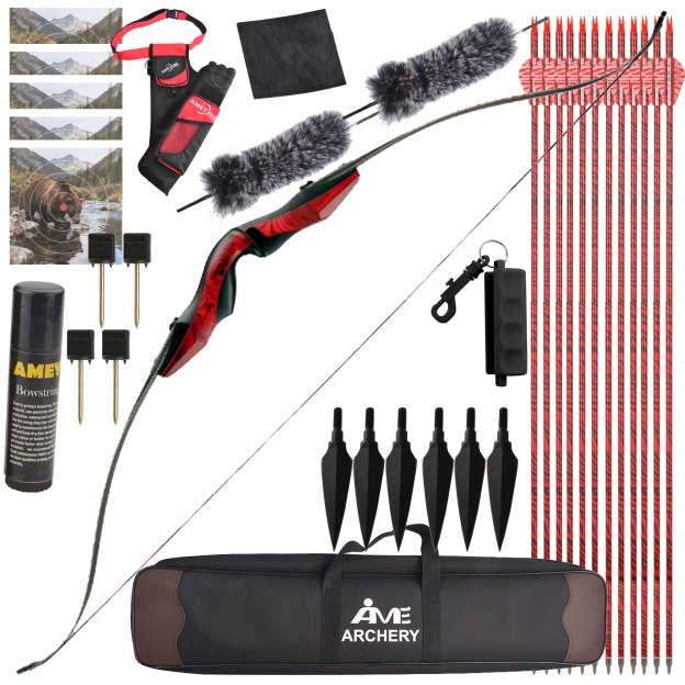 WOLFMAN Archery Recurve Bow 20-50lbs Target Shooting