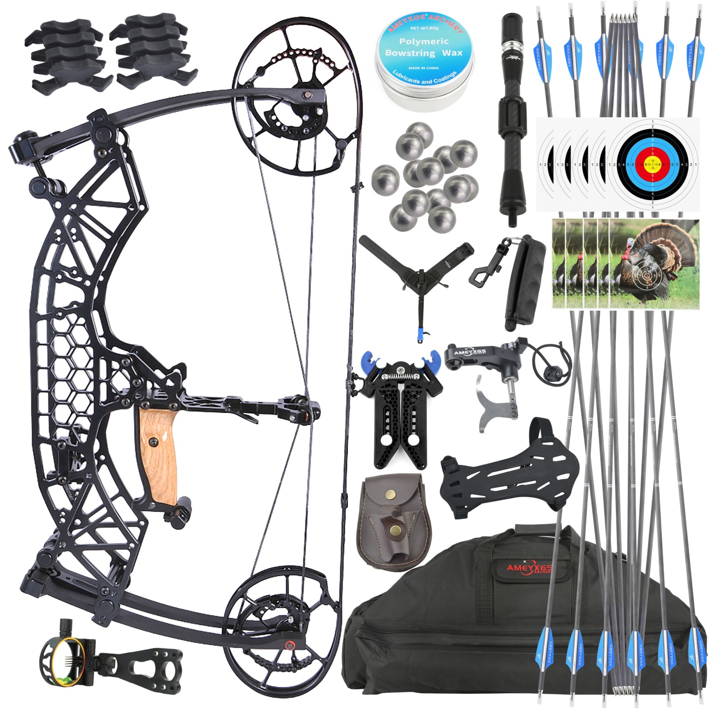 TUOLU Archery Compound Bow 35-65lbs Adjustable Hunting Bow