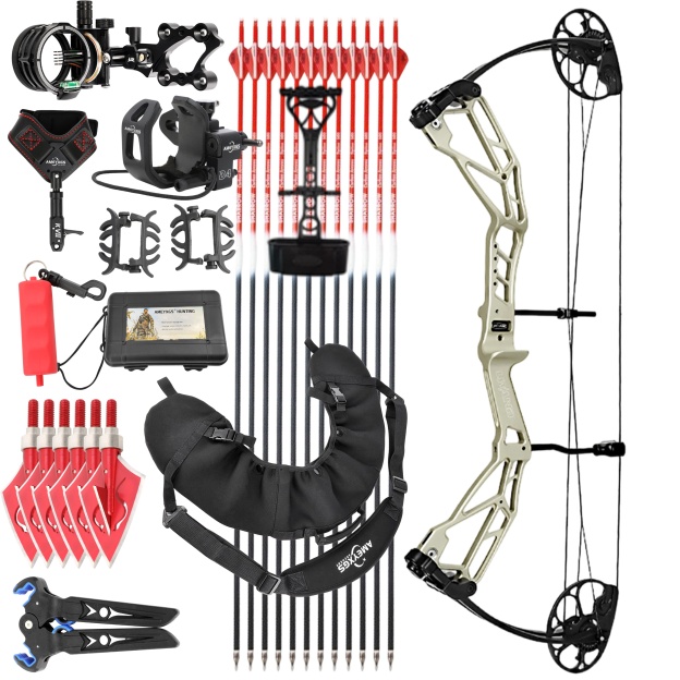 WOLFMAN Archery Compound Bow Arrows 30-70lbs Target Shooting RH