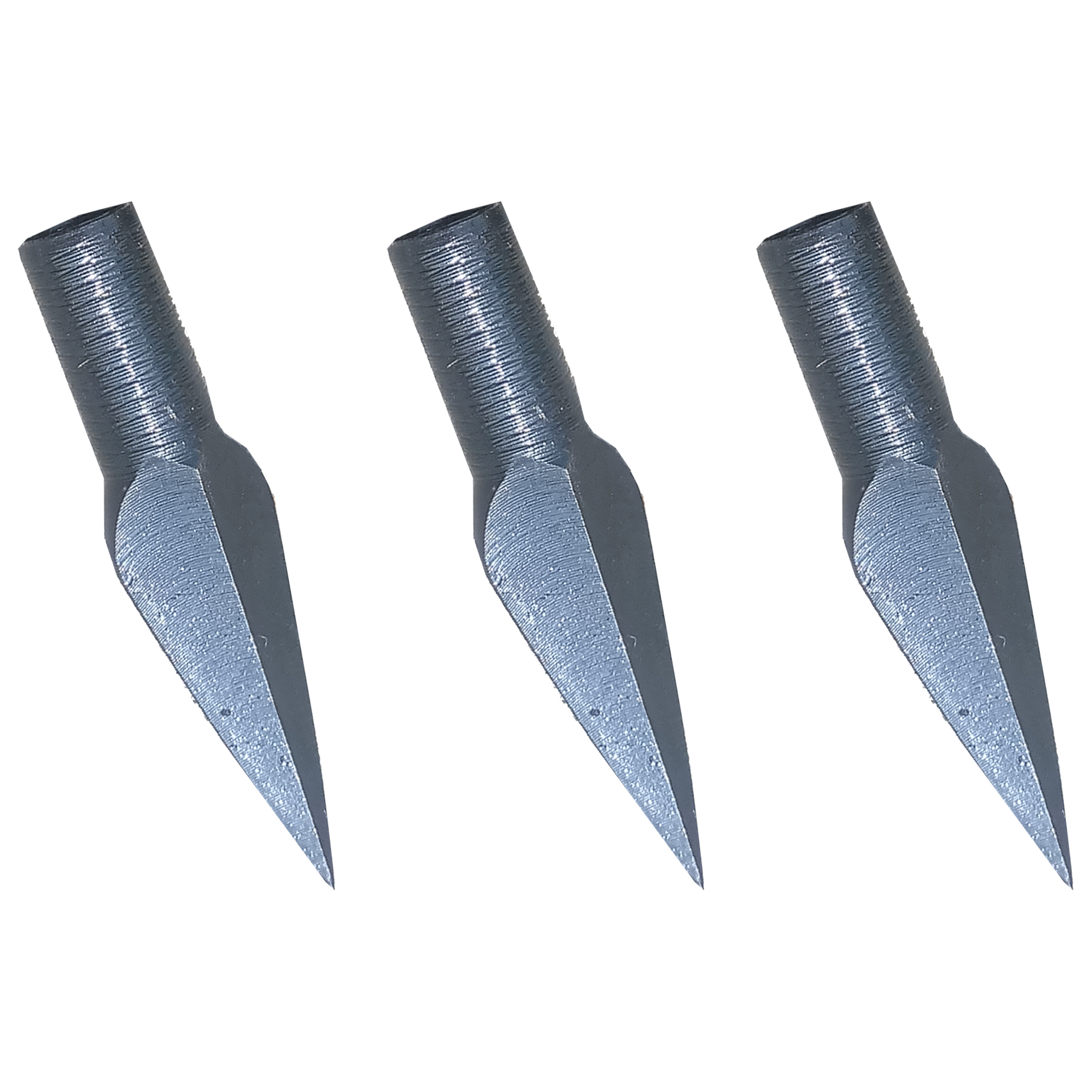 WOLFMAN Archery Field Points Steel Arrow Tips 8mm Target Arrowhead 6X