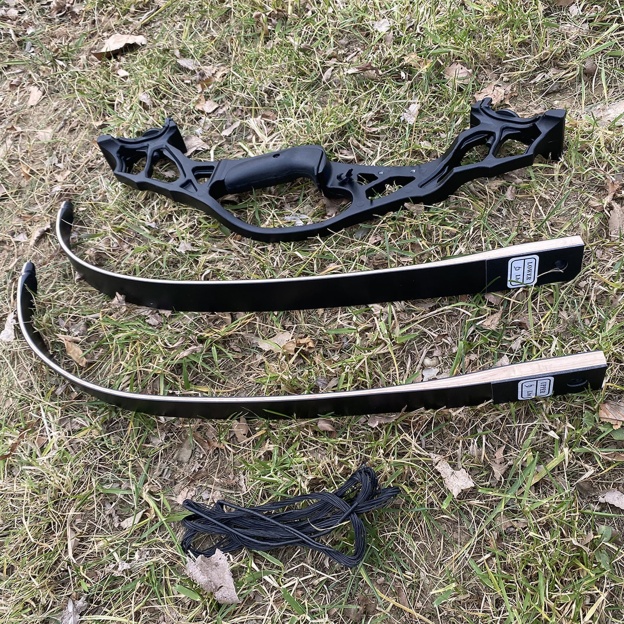 WOLFMAN Archery Takedown Recurve Bow Set 30-60lbs 62'' Hunting Shooting
