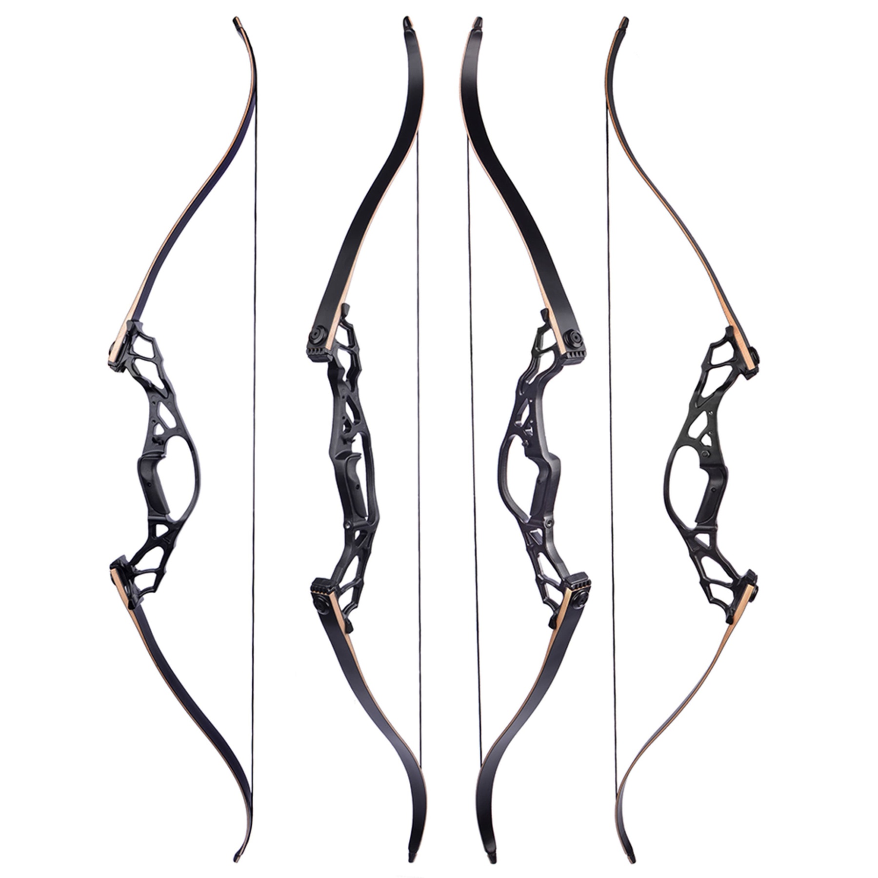WOLFMAN Archery Takedown Recurve Bow Set 30-60lbs 62'' Hunting Shooting