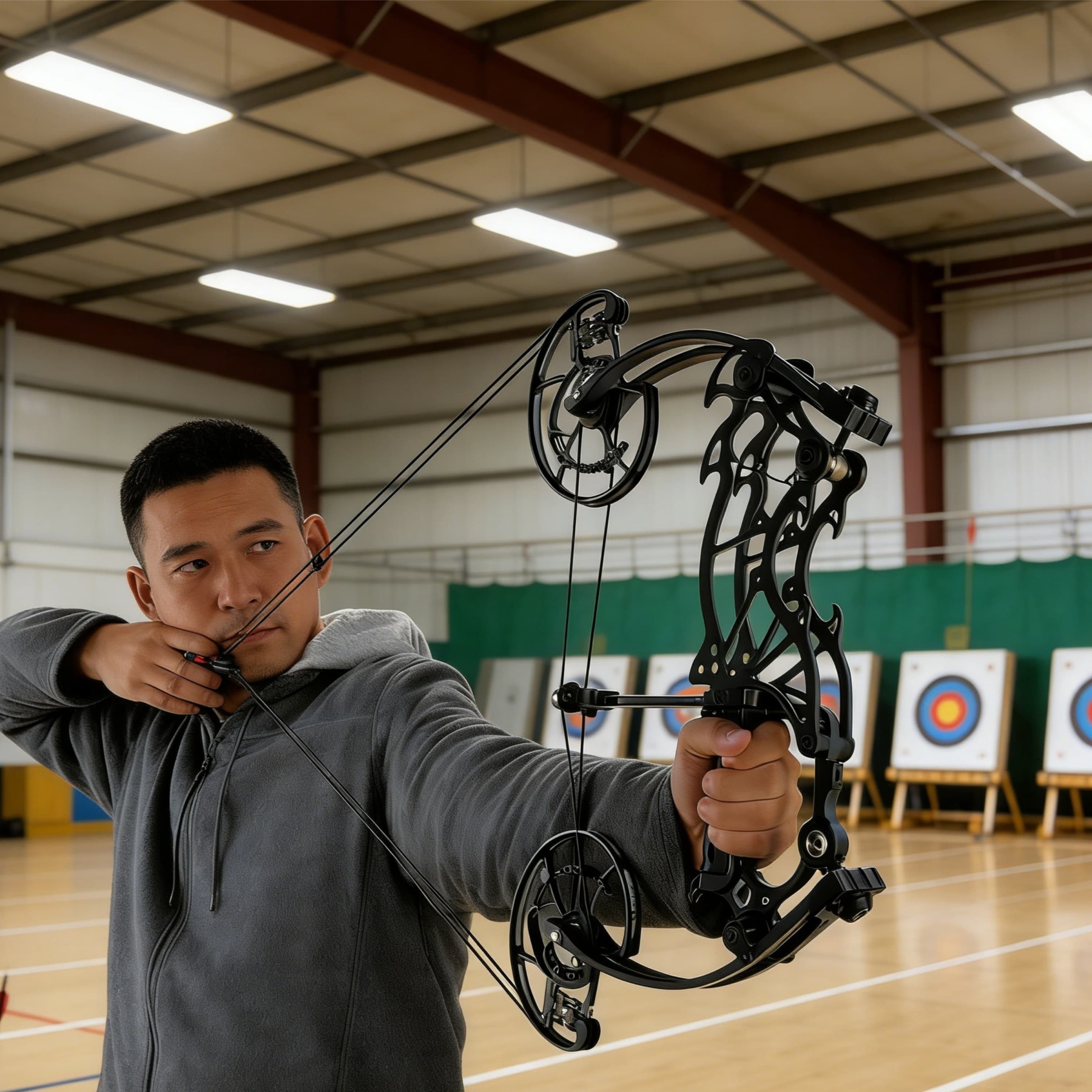 WOLFMAN Compound Bow 30-70lbs Archery Target Kit Shooting