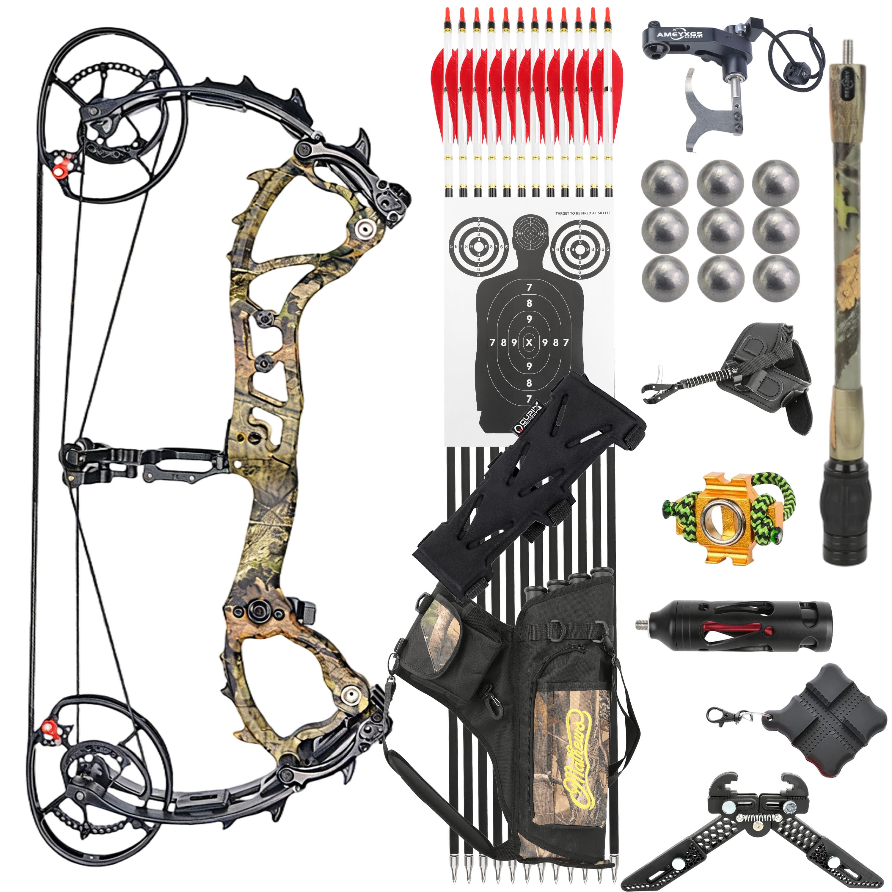 WOLFMAN Compound Bow 50-70lbs Archery Hunting Shooting