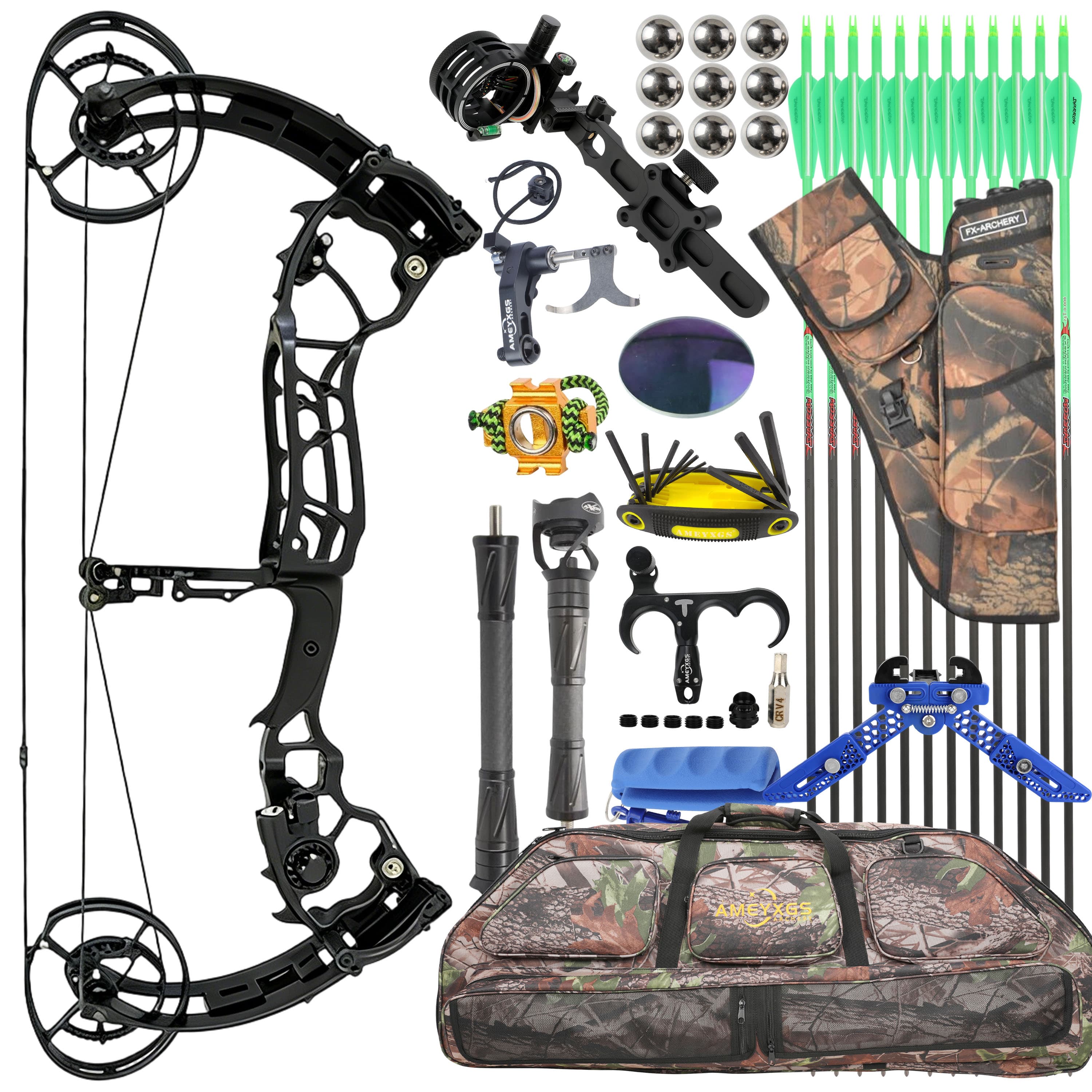 WOLFMAN Compound Bow 50-70lbs Archery Hunting Shooting