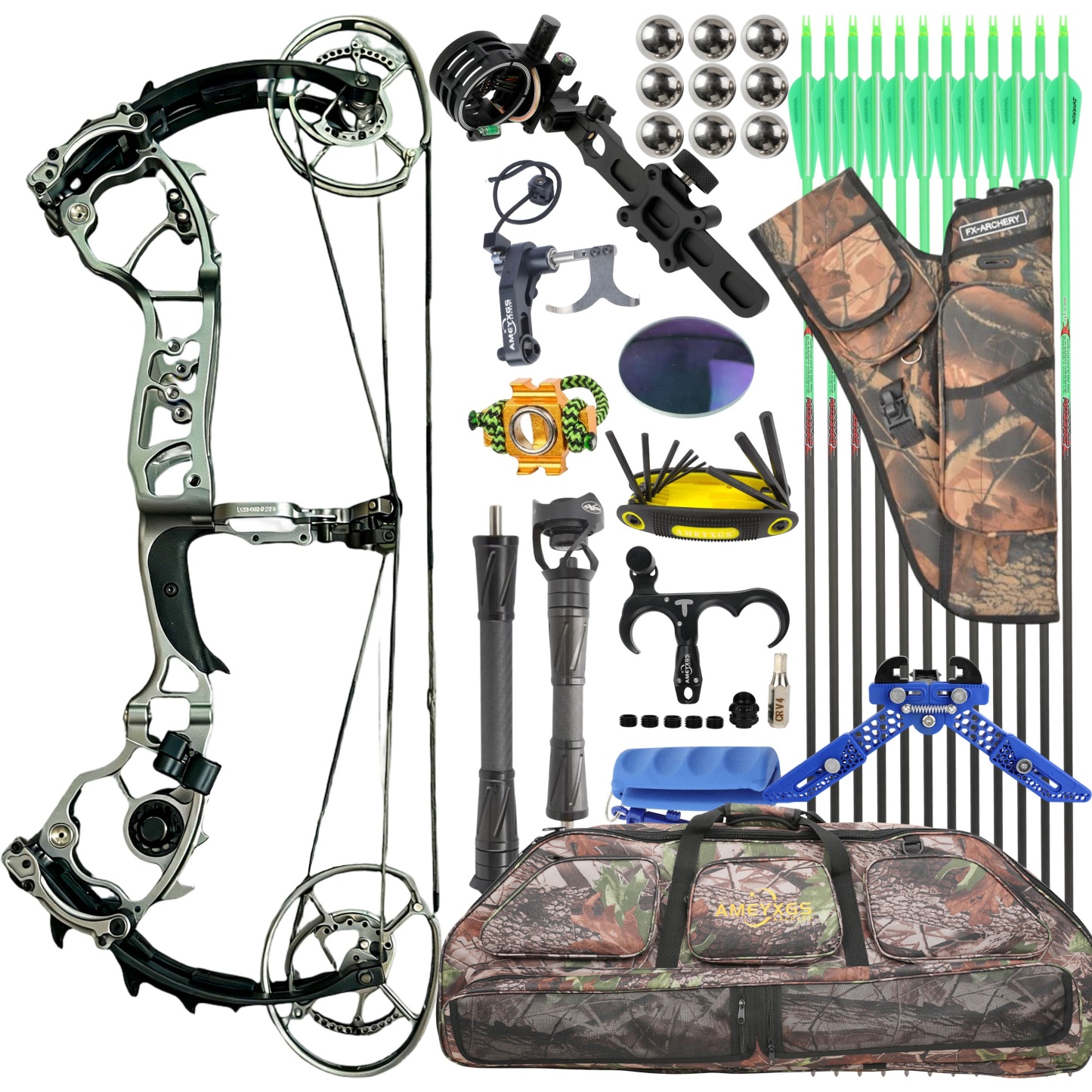 WOLFMAN Compound Bow 50-70lbs Archery Hunting Shooting