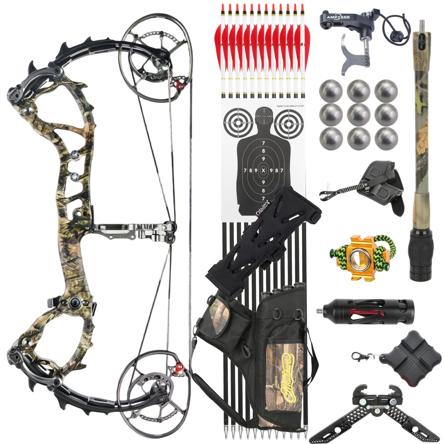 WOLFMAN Compound Bow 50-70lbs Archery Hunting Shooting