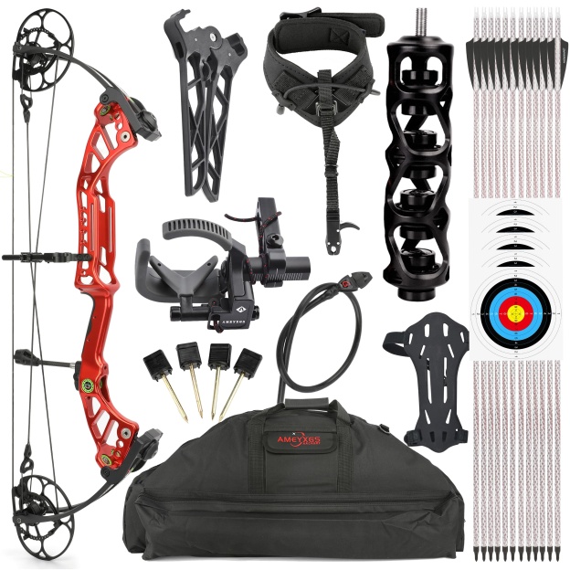 WOLFMAN Compound Hunting Bow CNC 40-75 lbs IBO 350FPS RH