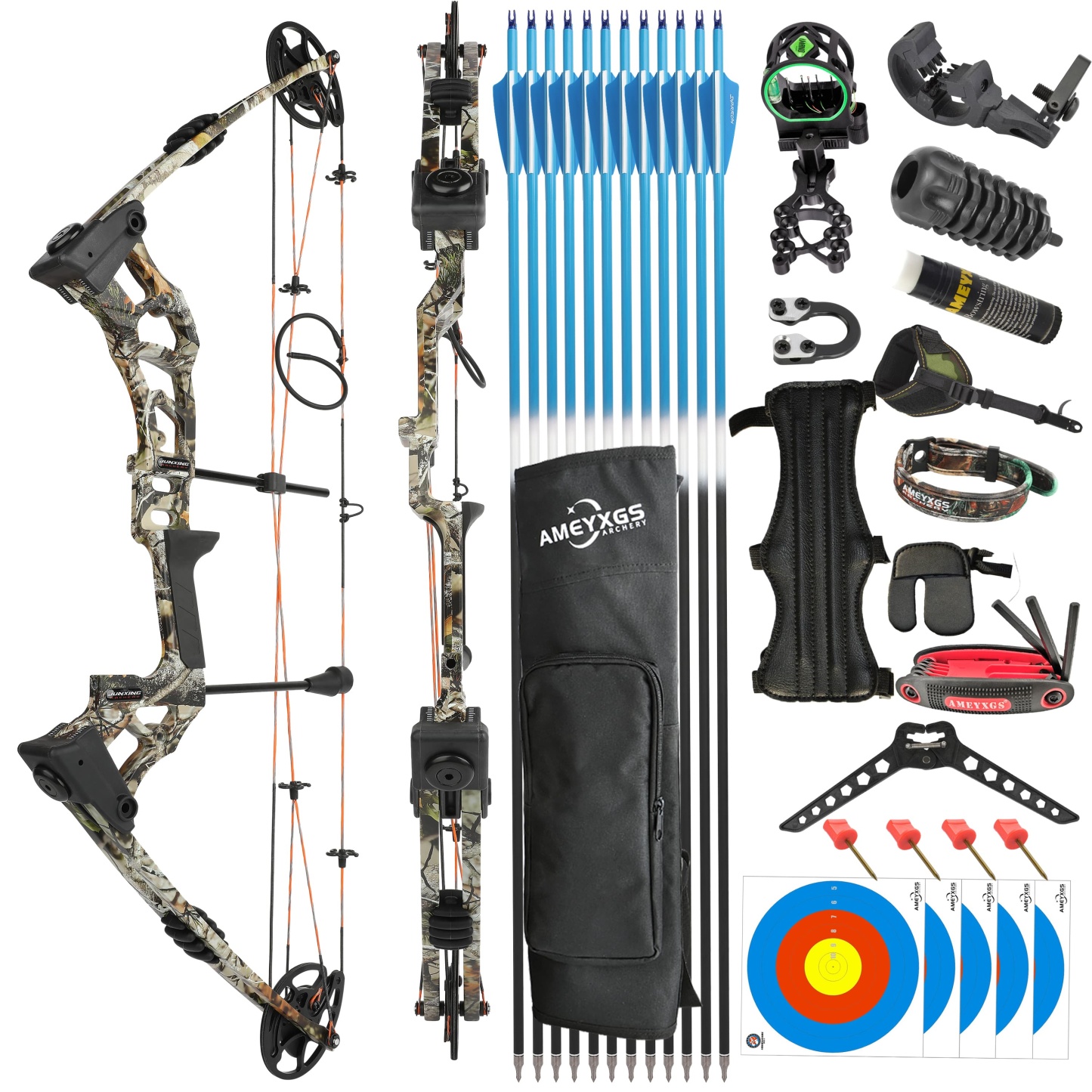 Junxing M121A Hunting Compound Bow Set 70lb