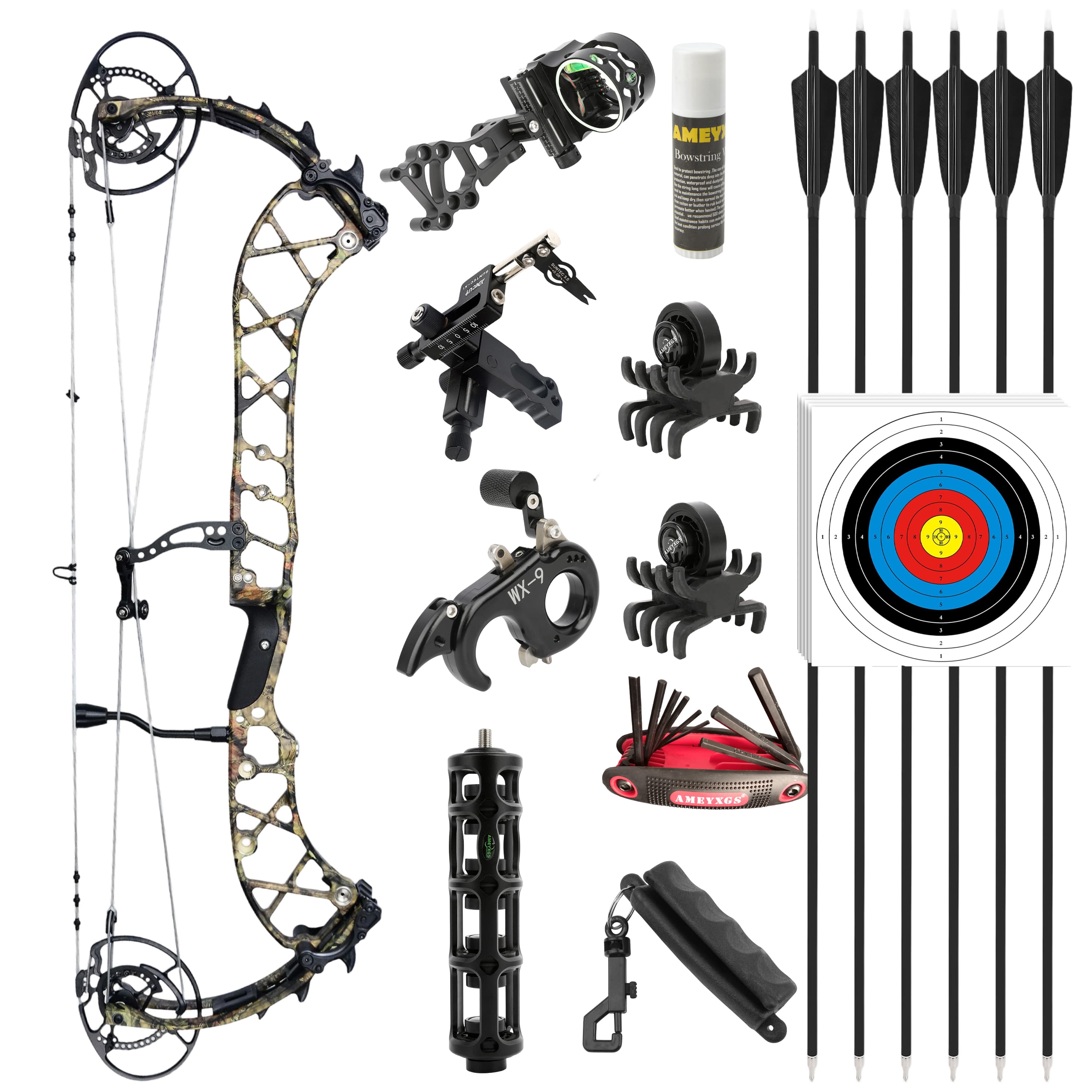 Wolf Leader Compound Bow 50-70lbs Archery Hunting Shooting