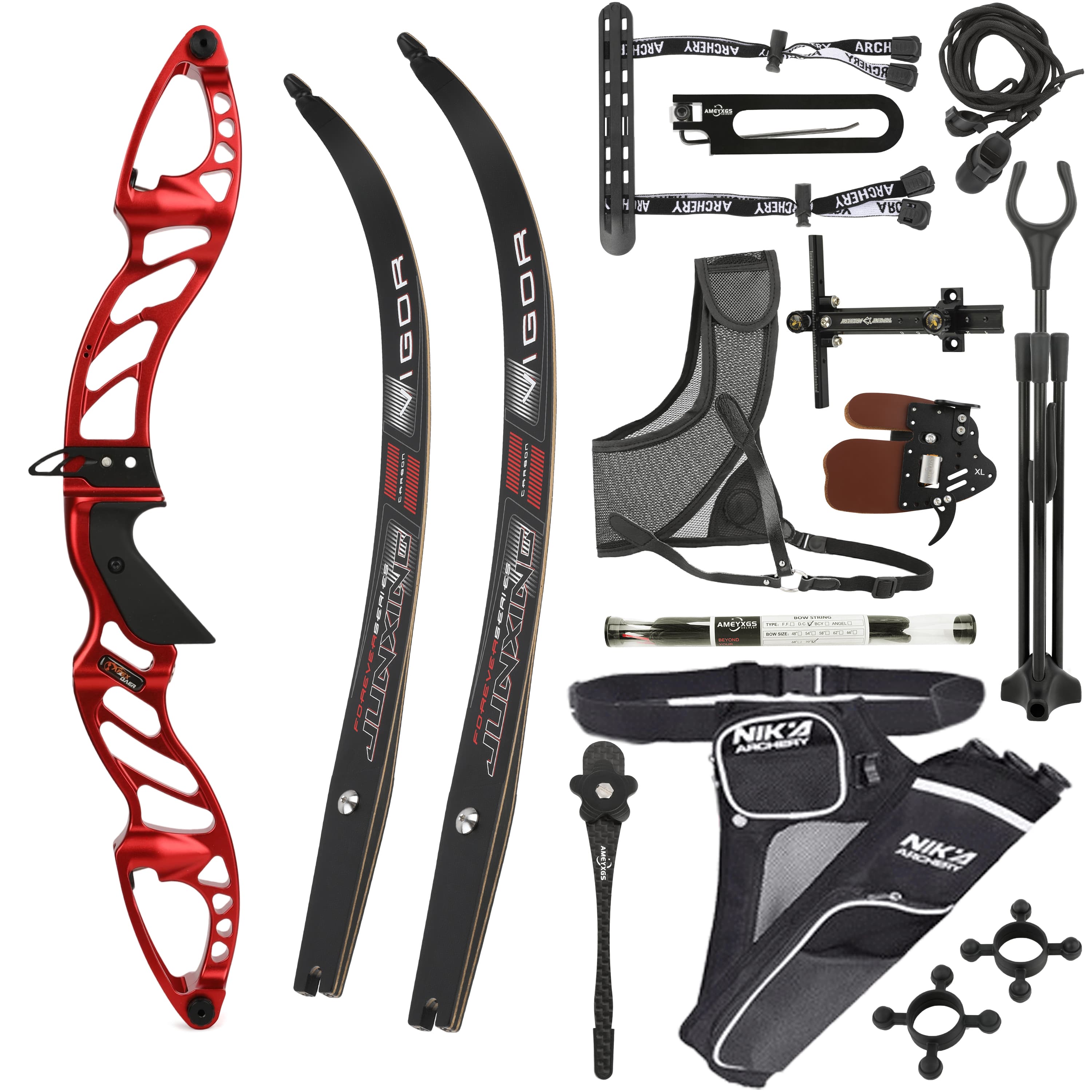  Professional Recurve Bow Set Multiple Draw Weights