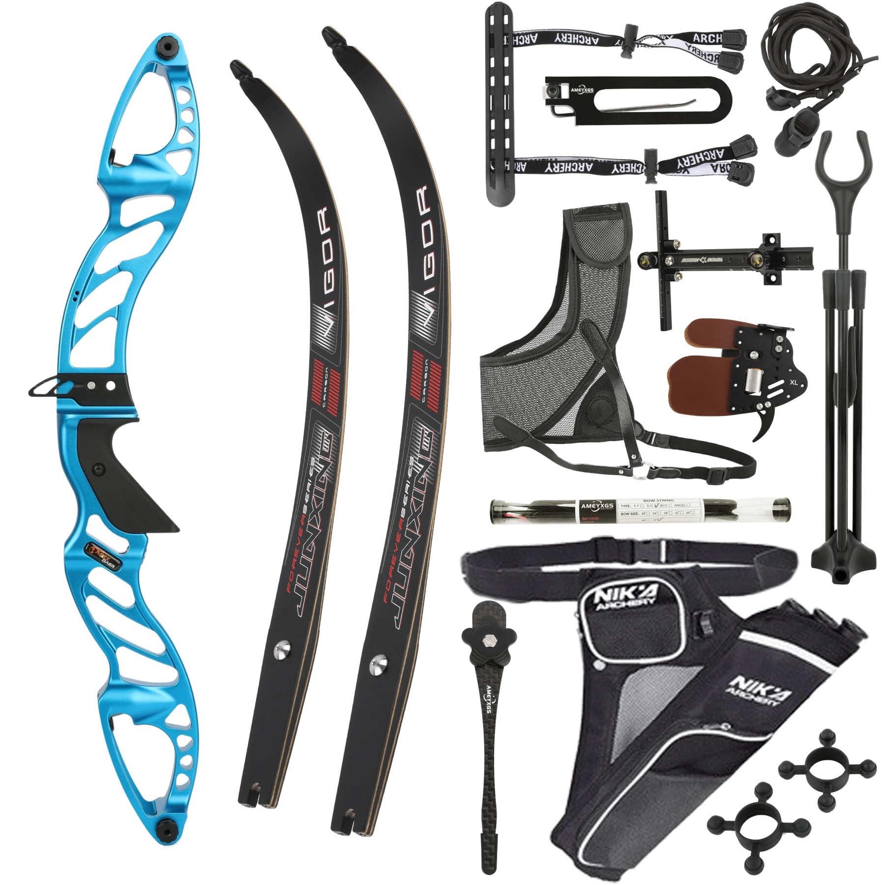  Professional Recurve Bow Set Multiple Draw Weights