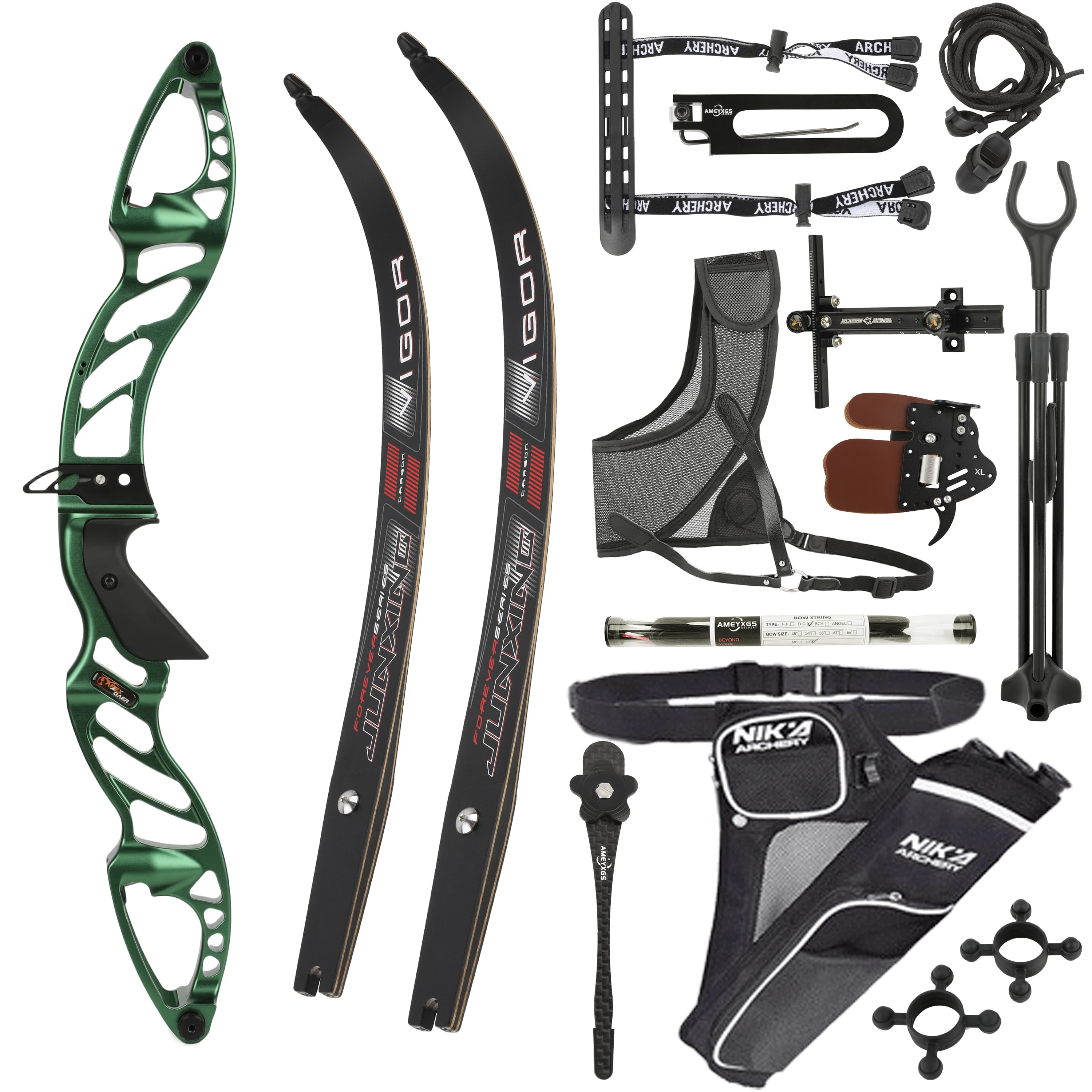  Professional Recurve Bow Set Multiple Draw Weights