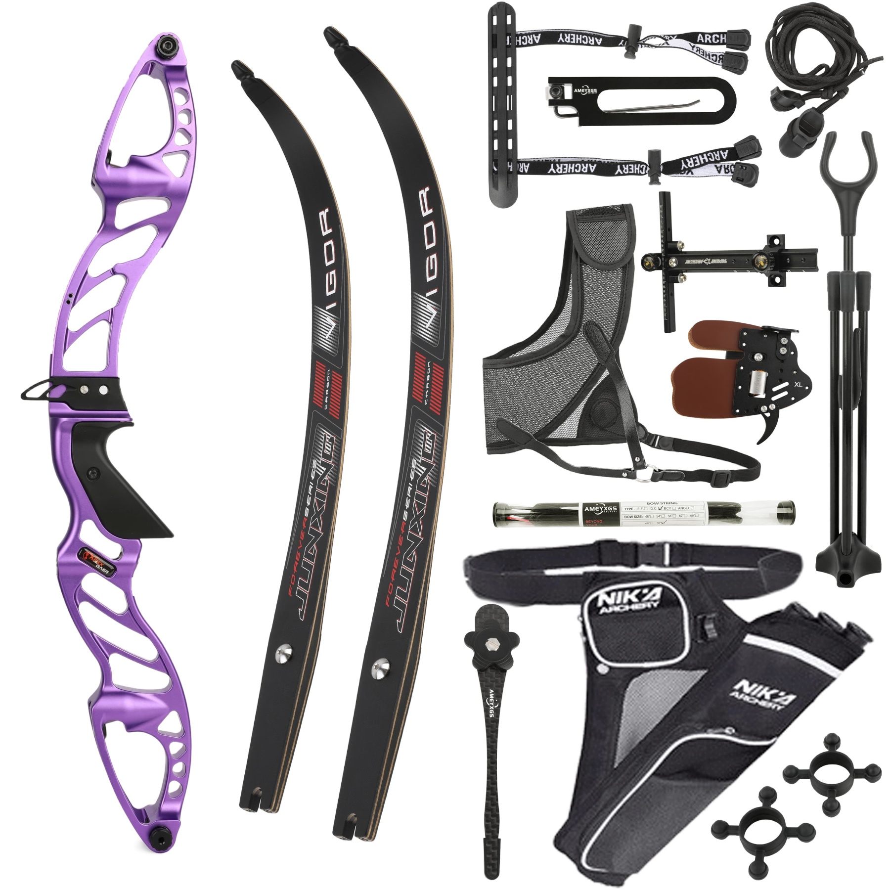 Professional Recurve Bow Set Multiple Draw Weights