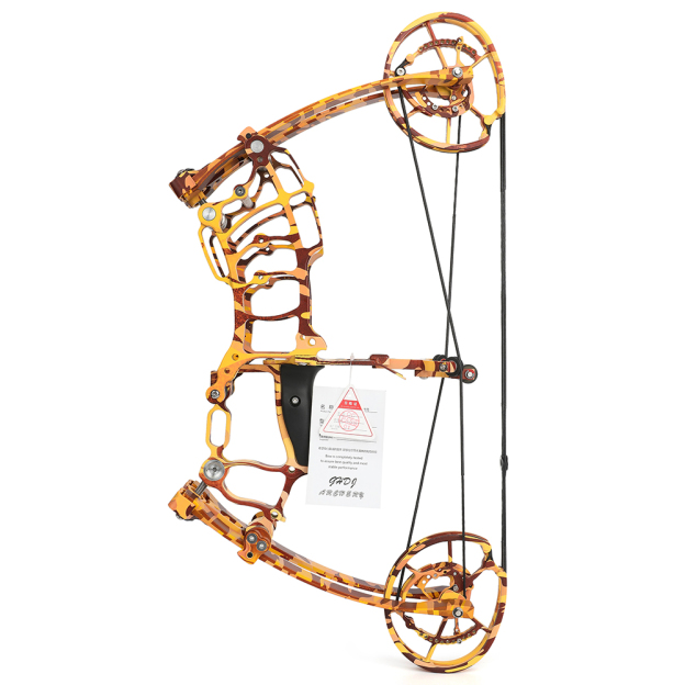 JUNXING Yellow Camo Compound Bow 30-70lbs Dual Use Outdoor Set