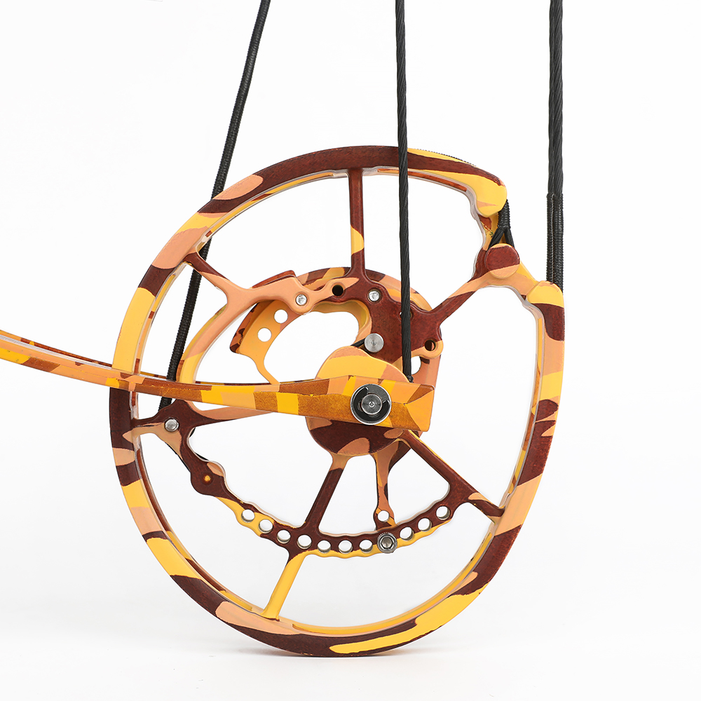 JUNXING Yellow Camo Compound Bow 30-70lbs Dual Use Outdoor Set