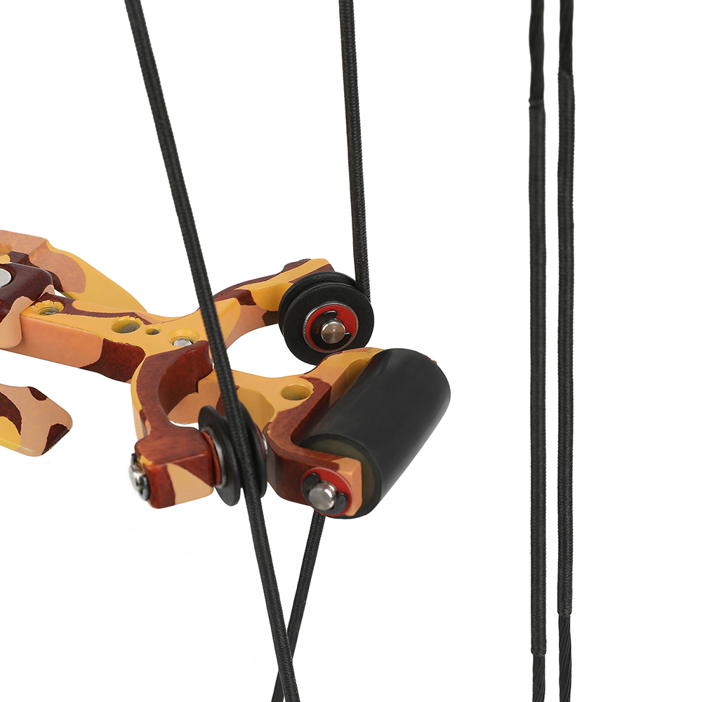 JUNXING Yellow Camo Compound Bow 30-70lbs Dual Use Outdoor Set