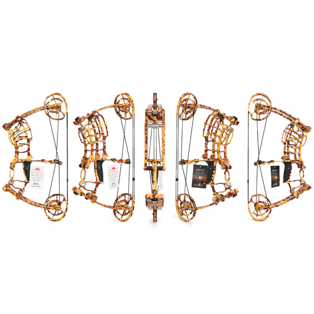 JUNXING Yellow Camo Compound Bow 30-70lbs Dual Use Outdoor Set