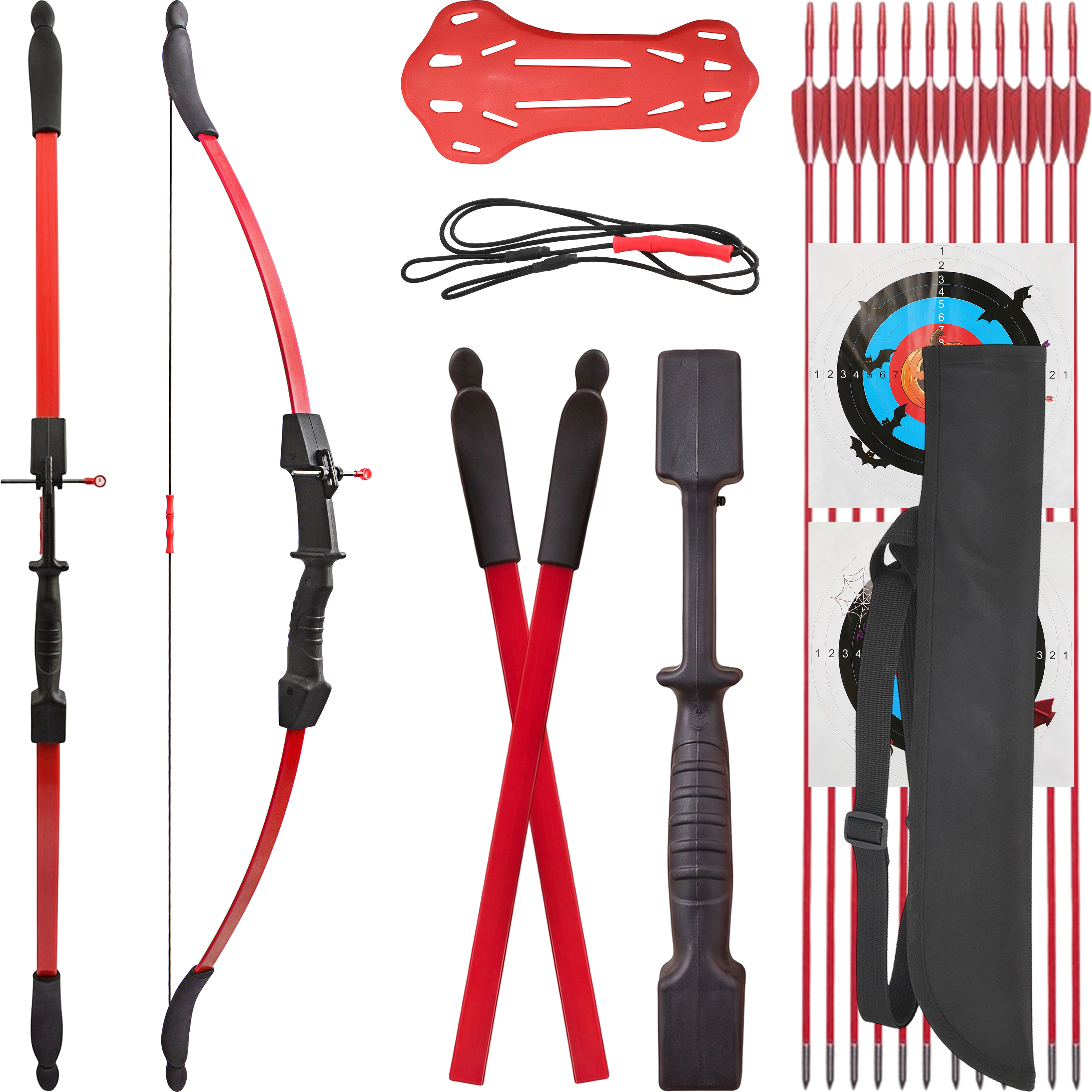 Youth Recurve Bow & Arrow Set Kids Children Target Gift RH LH