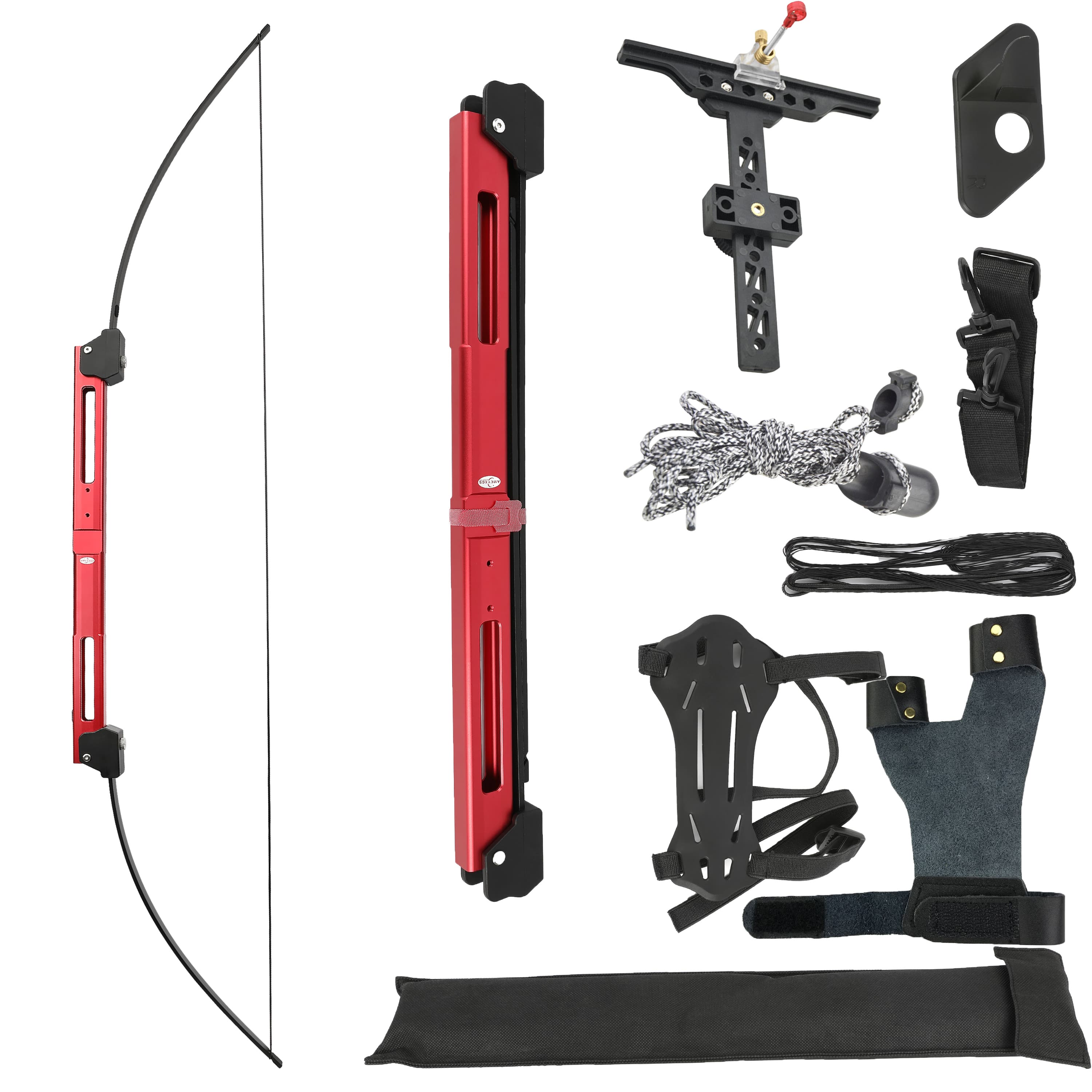 Tactical Folding Bow Kit 25-60lbs 24" Folded CNC Aluminum LH RH