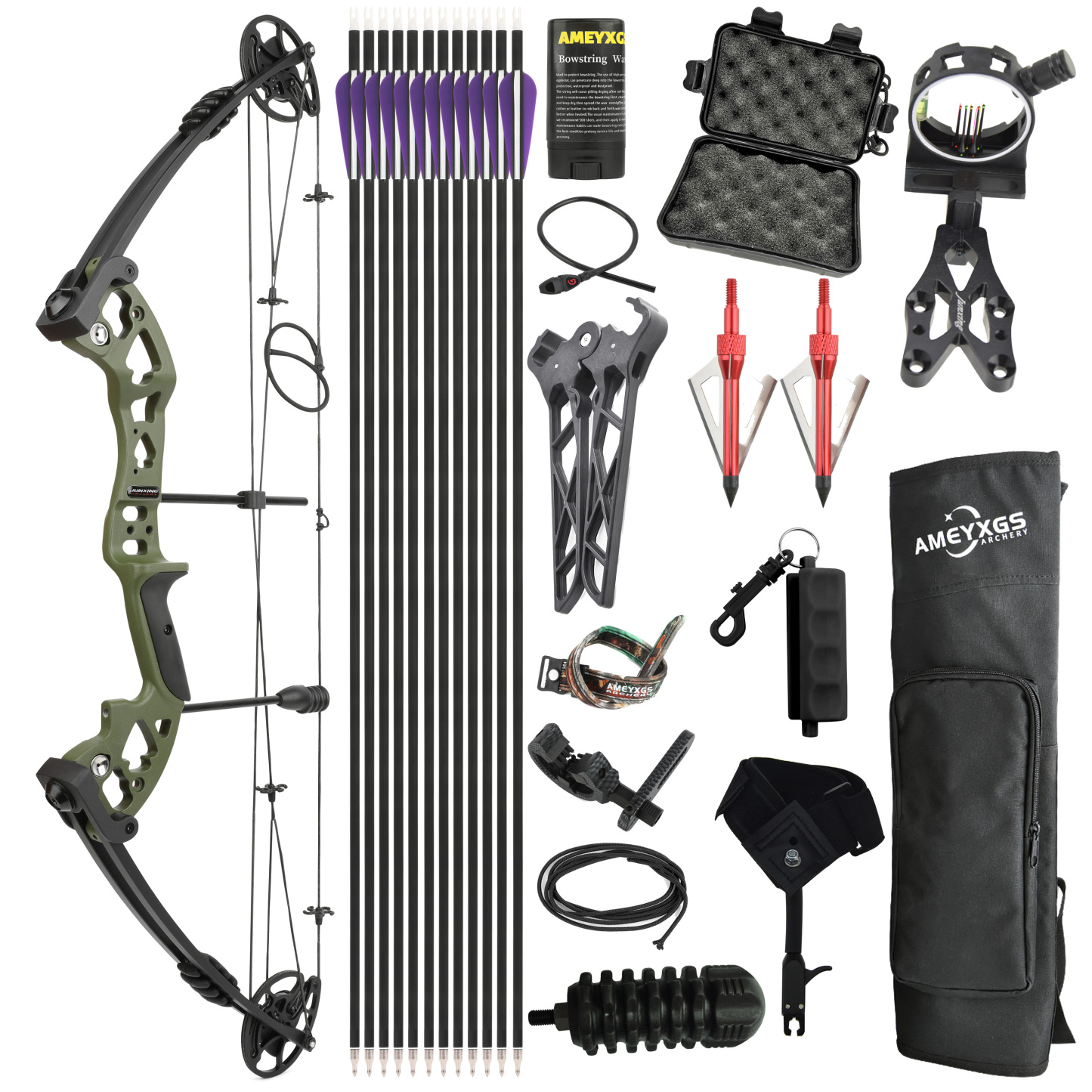 JUNXING M131 Compound Bow Hunting Set Right Hand