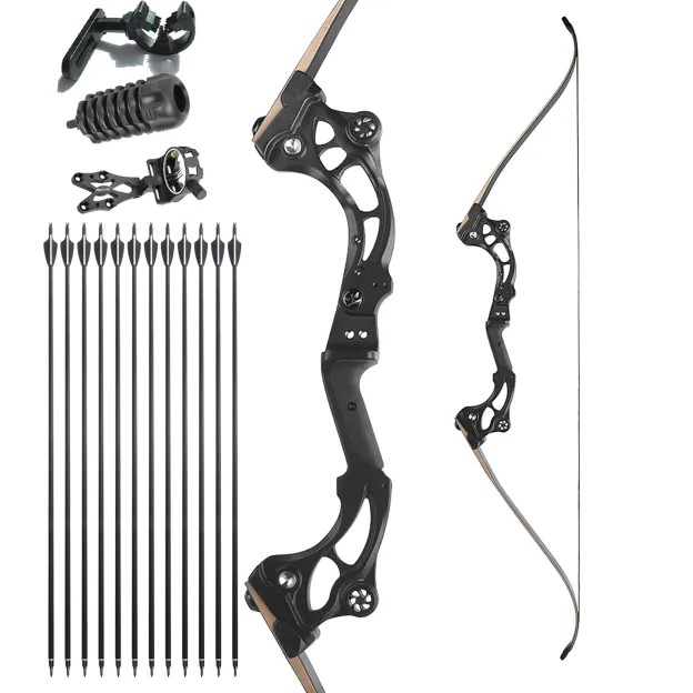Junxing F163 Takedown Hunting Recurve Bow Kit 62" 30-60lbs