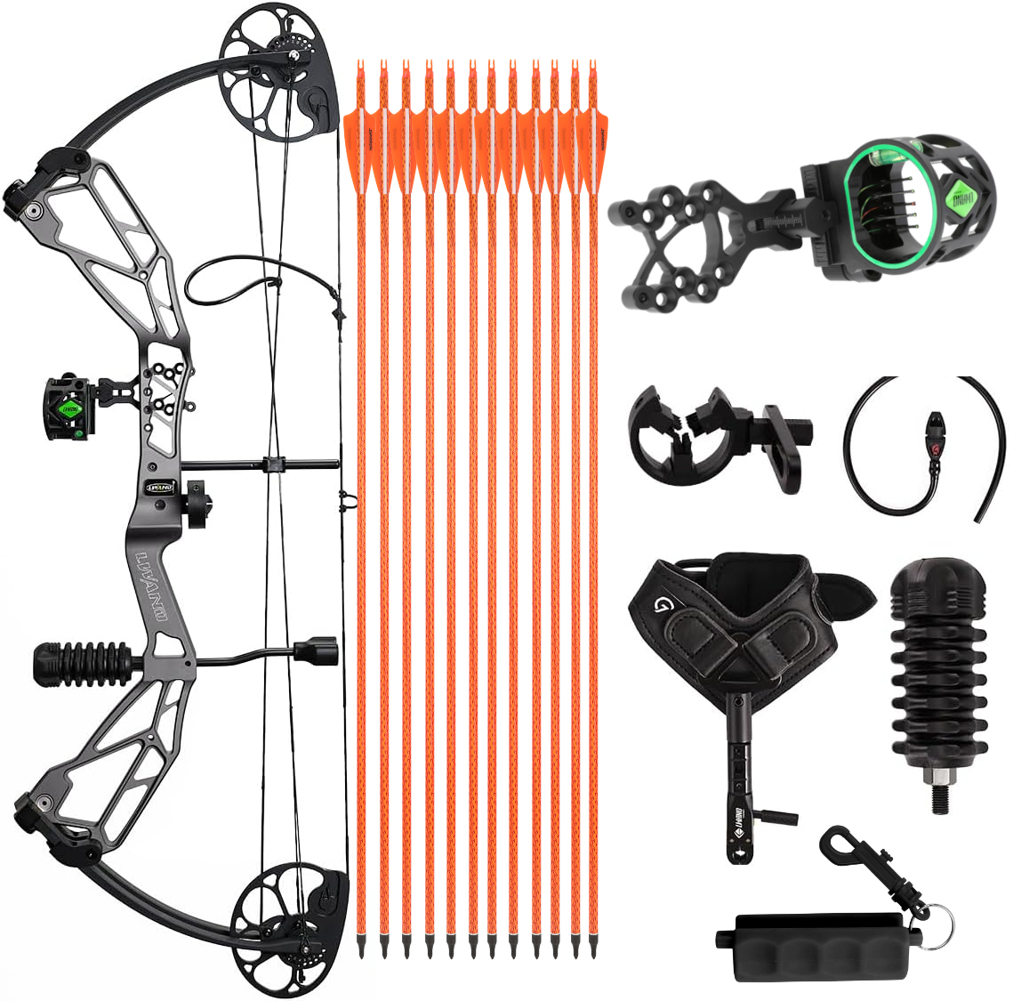 LWANO Compound Bow for Adults and Teens Hunting Bow 30-70 Lbs 21"-30"