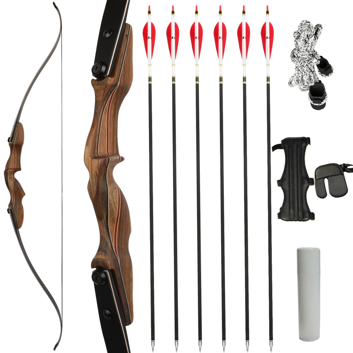 KAIMEI 710 ILF Hunting Recurve Bow Set 30-60lbs 60" Takedown