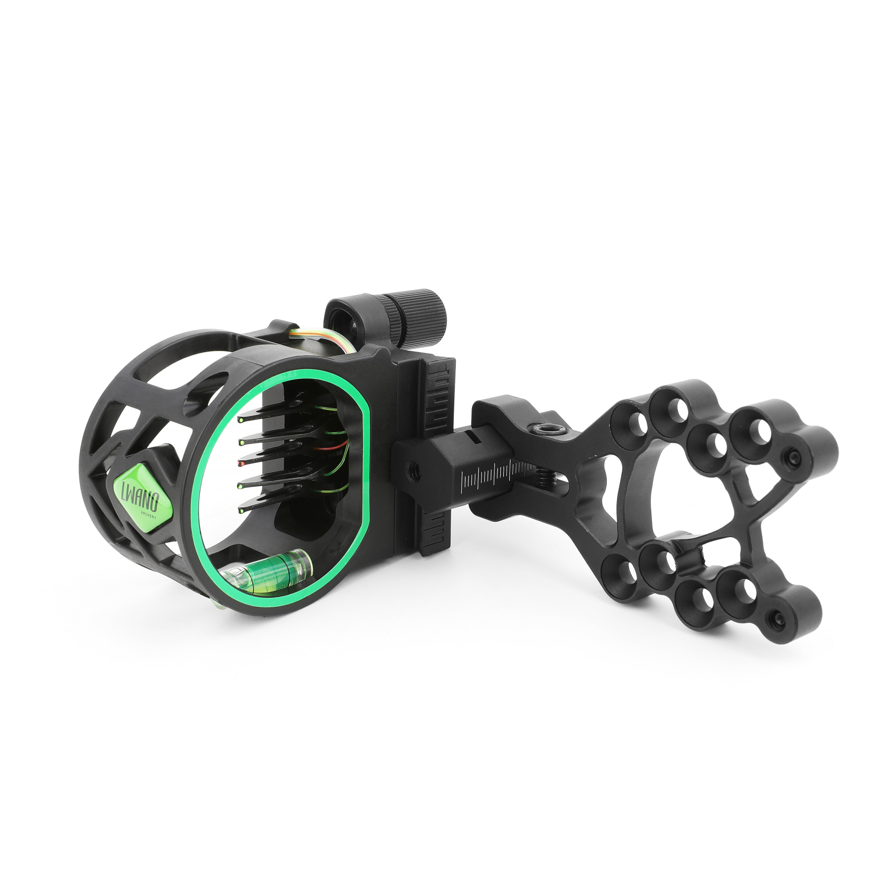 5 Pin Compound Bow Sight 0.019" Optical Fiber Micro Adjustable LED